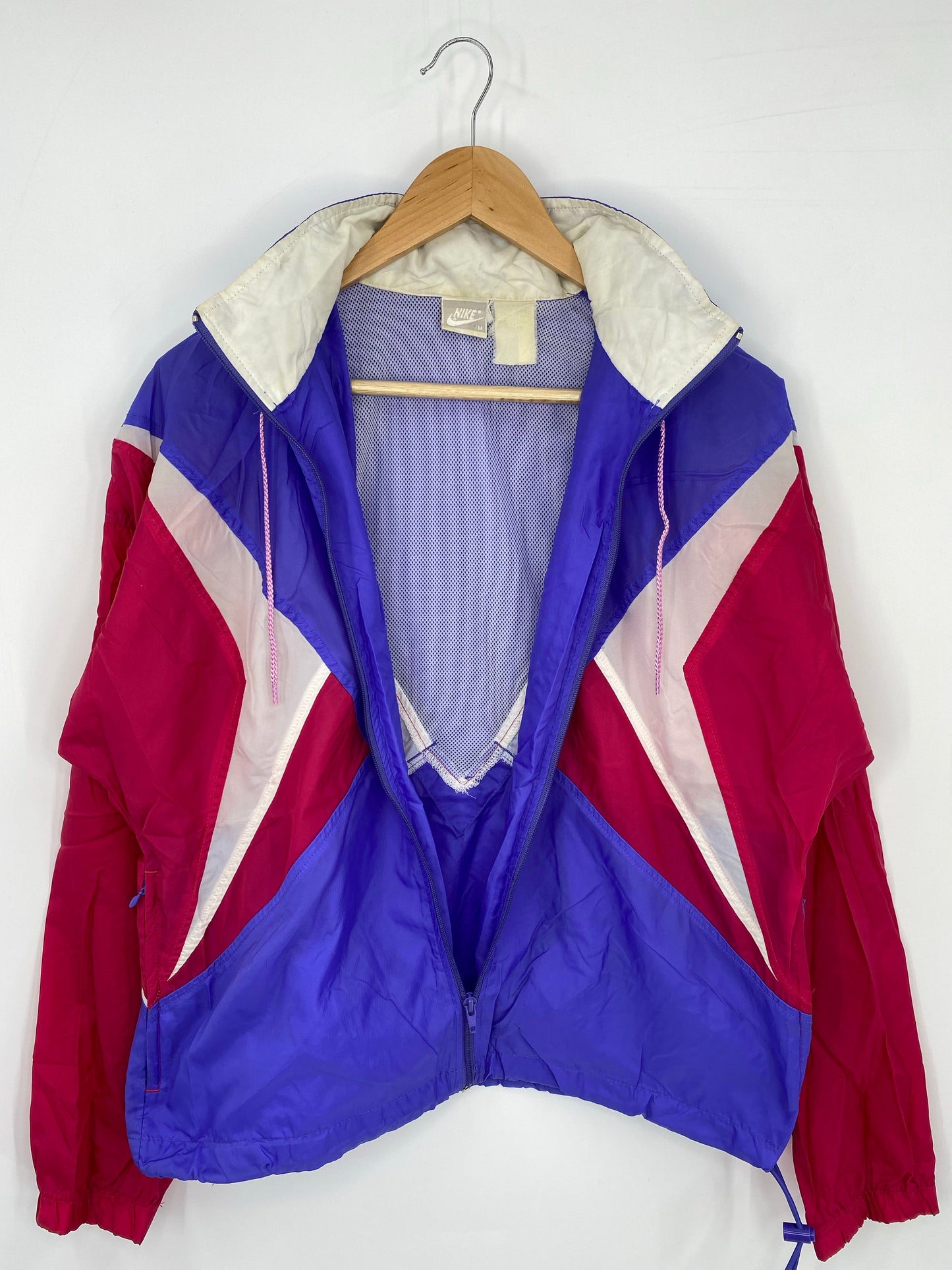 .90’s NIKE Size Ladies M Vintage Zip-up Nylon Jacket / A8204