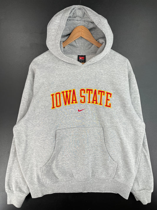 00' NIKE x IOWA STATE Size L Vintage College Hoodie Sweat shirt / E4300S