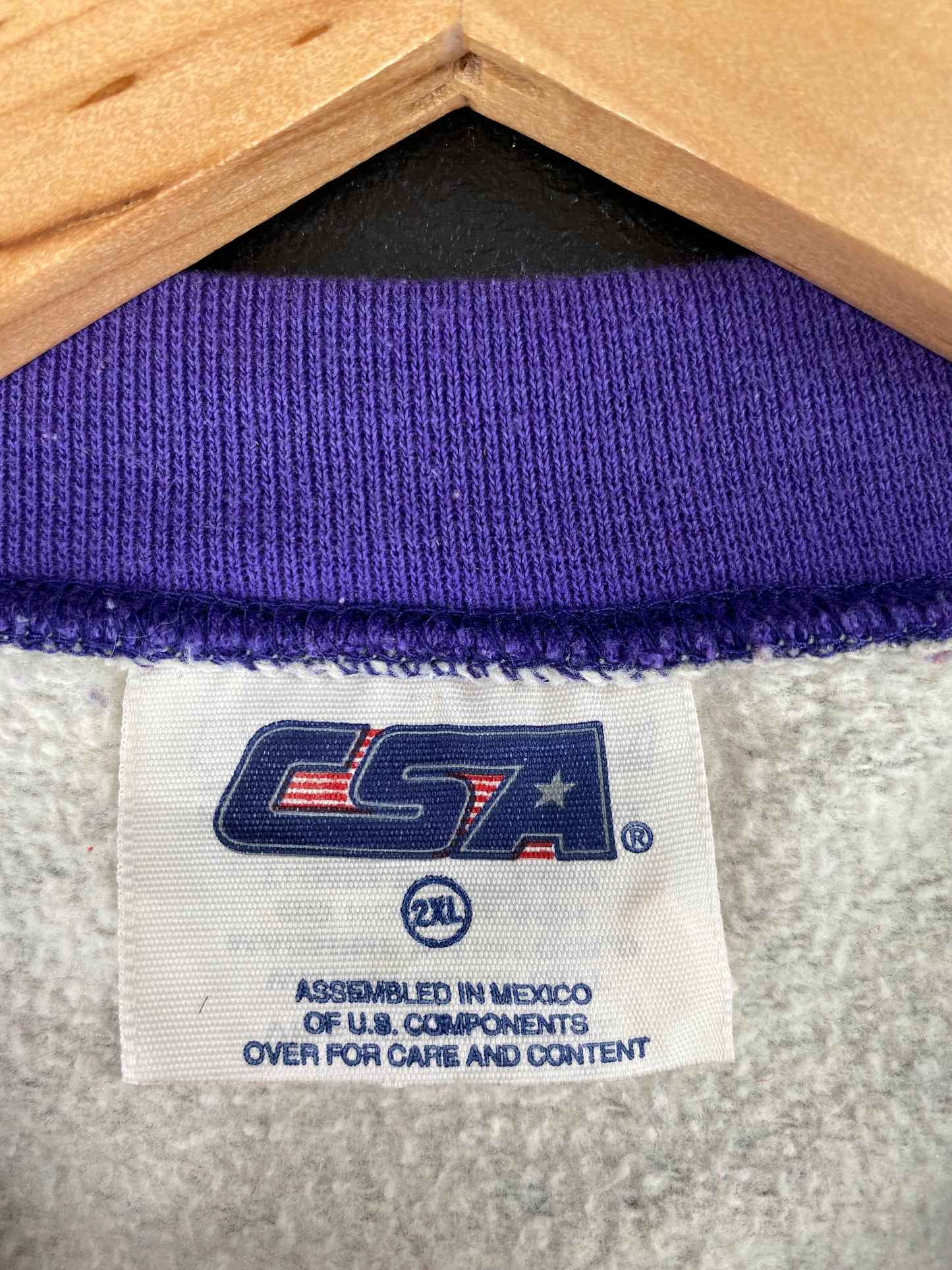 00' MINNESOTA VIKINGS Size XXL Vintage NFL Sweat - Shirt/ A5896