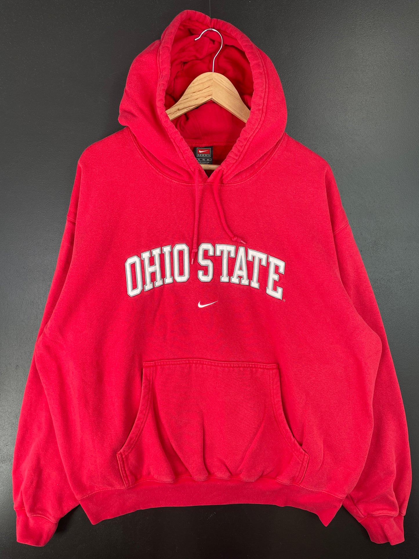 00' NIKE x OHIO Size XL Vintage College Hoodie Sweat-Shirt / A6883
