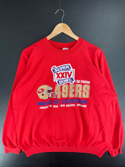 1990 SAN FRANCISCO 49ERS Size XL Vintage NFL Sweat-shirt / E2946S