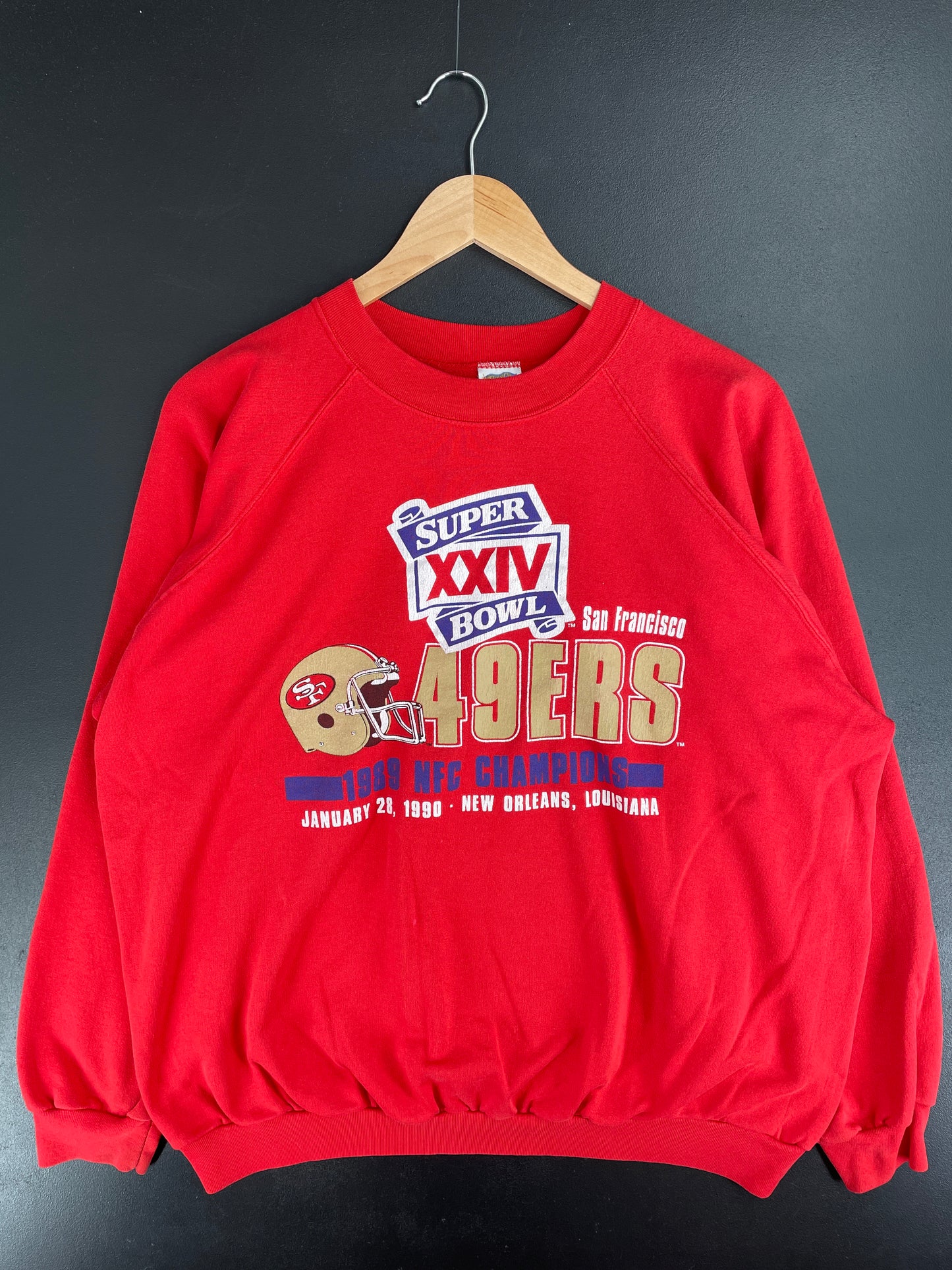 1990 SAN FRANCISCO 49ERS Size XL Vintage NFL Sweat-shirt / E2946S