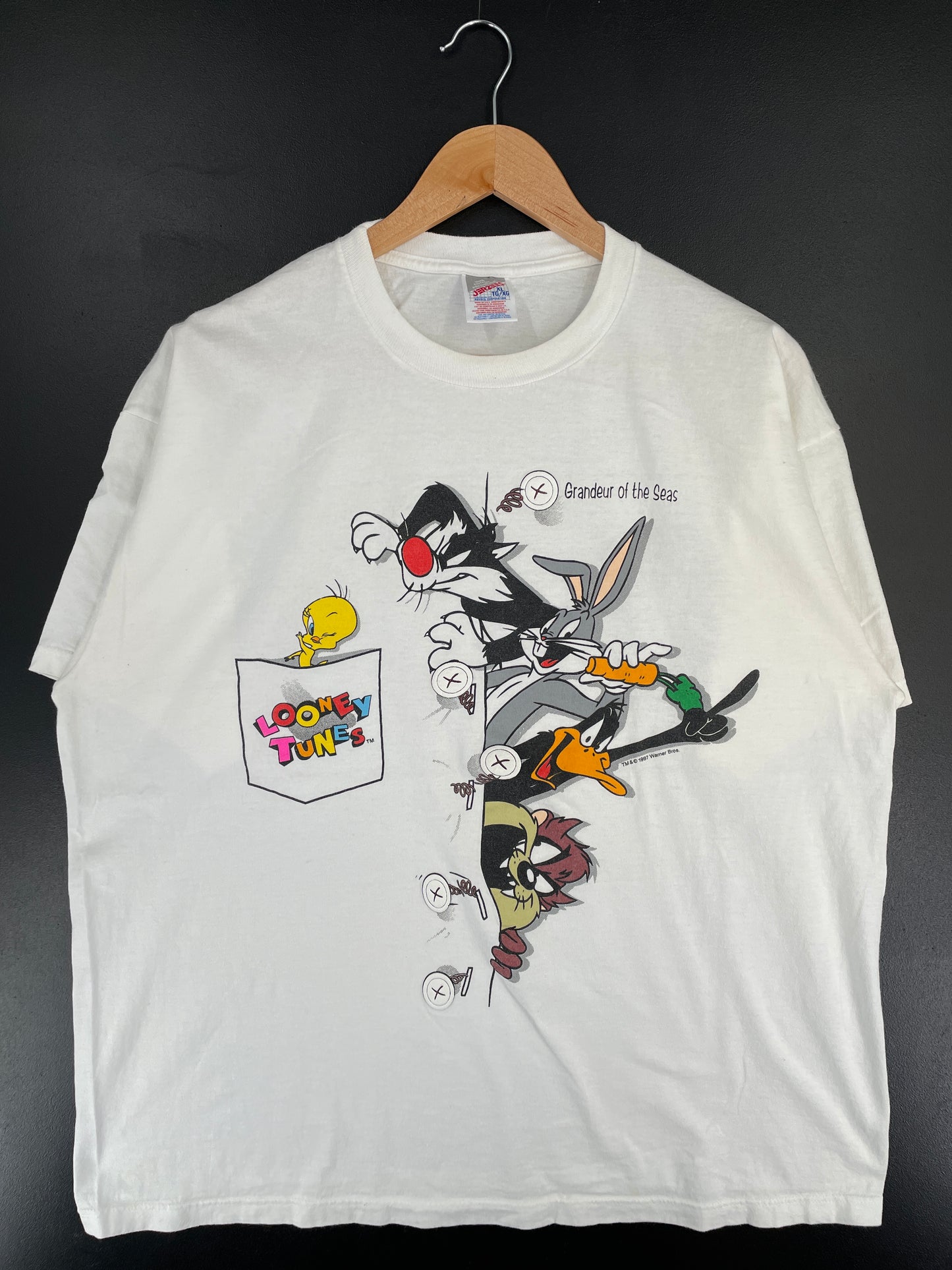 1997 LOONEY TUNES Size XL Vintage T-Shirt / E5555T