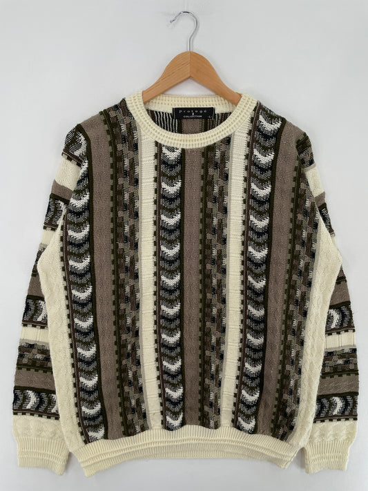 Vintage COOGI Style Size L Knit Sweater / E3391K