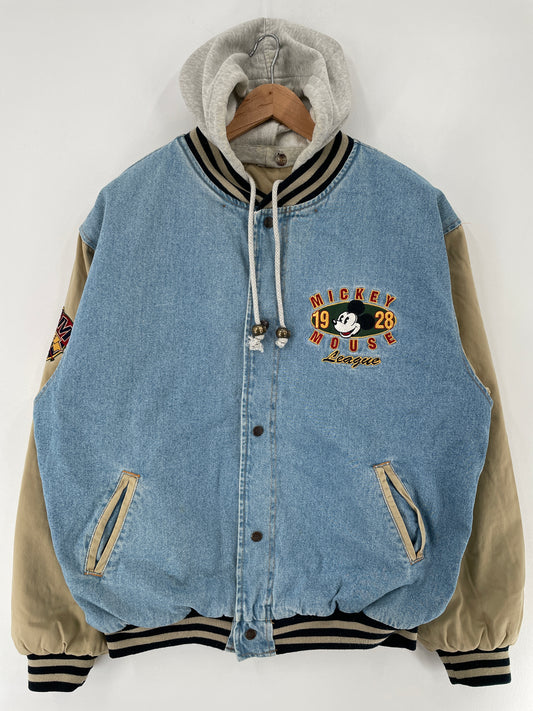 00' DISNEY MICKEY Size Approx.L Vintage Denim Jacket / E5770J