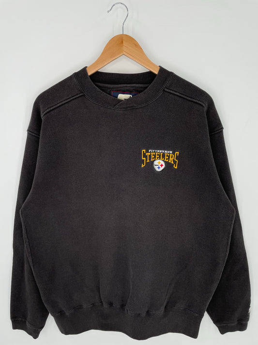 90’s STARTER x PITTSBURGH STEELERS Size M NFL Sweat-Shirt / A9530