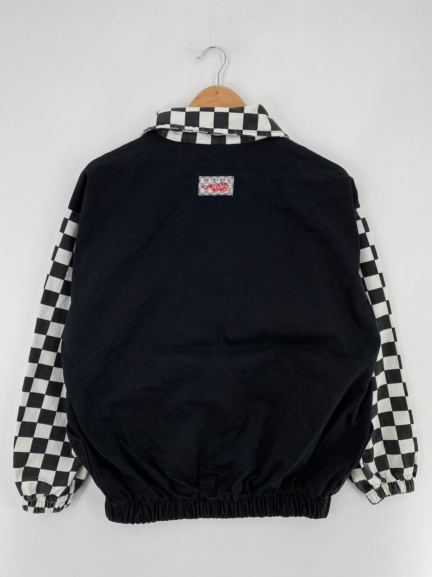 90’s CHECKER PRINT Made in USA Size M Zip Up Jacket / E4924J