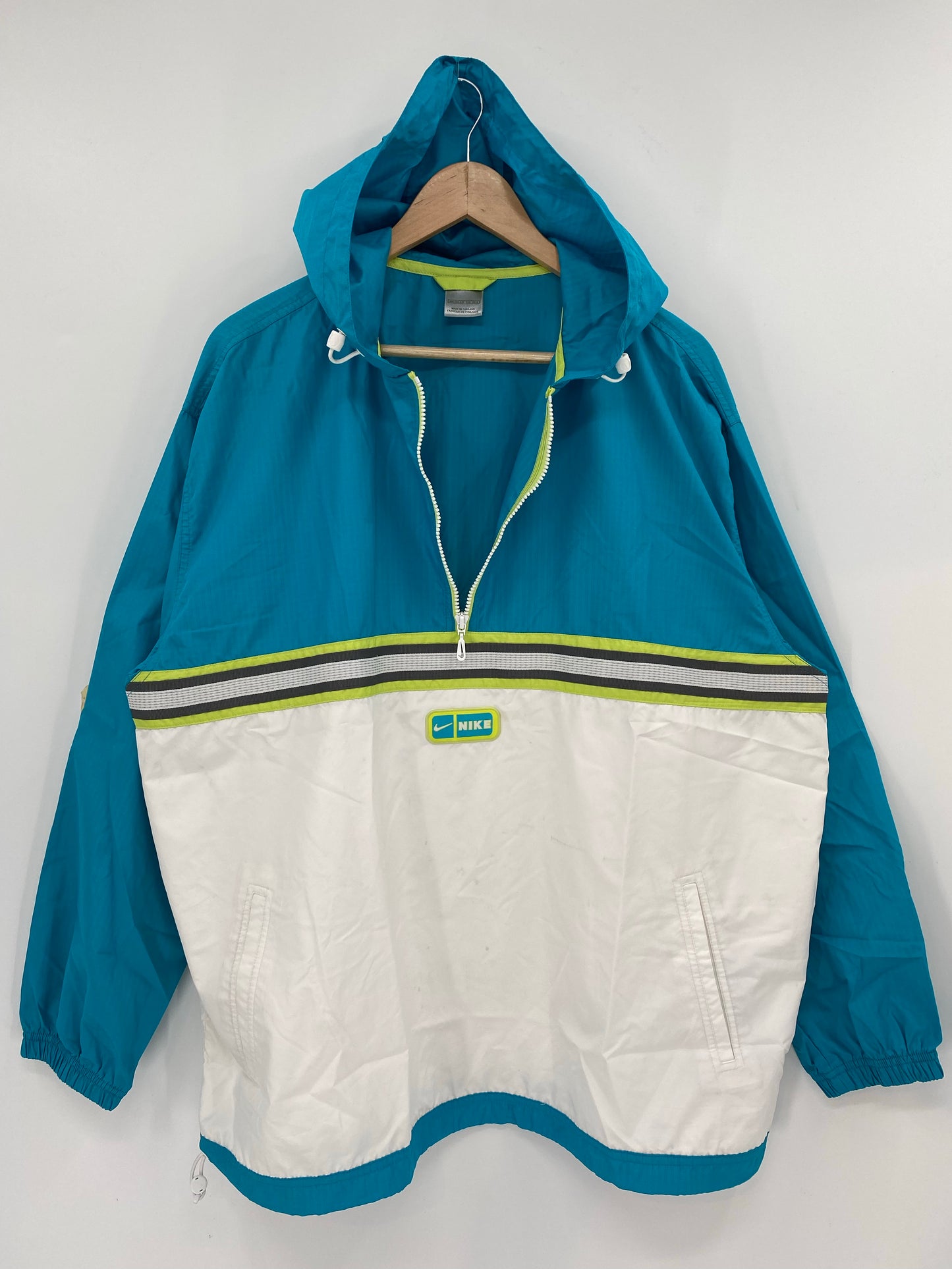 00’ NIKE Size Kids XXL Vintage Zip-up Nylon Jacket / K6779