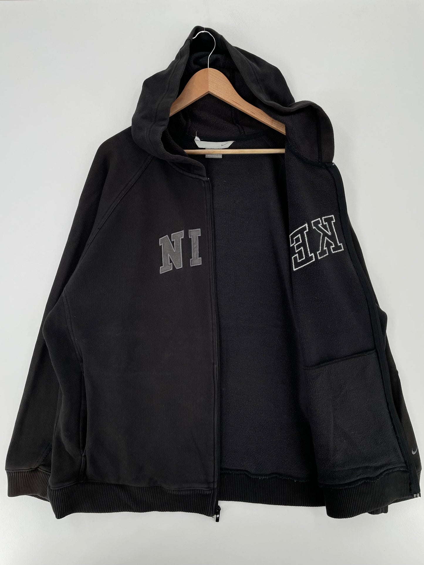 00' NIKE Size XXL Vintage Zip-up Hoodie Sweat-shirt / E1683S