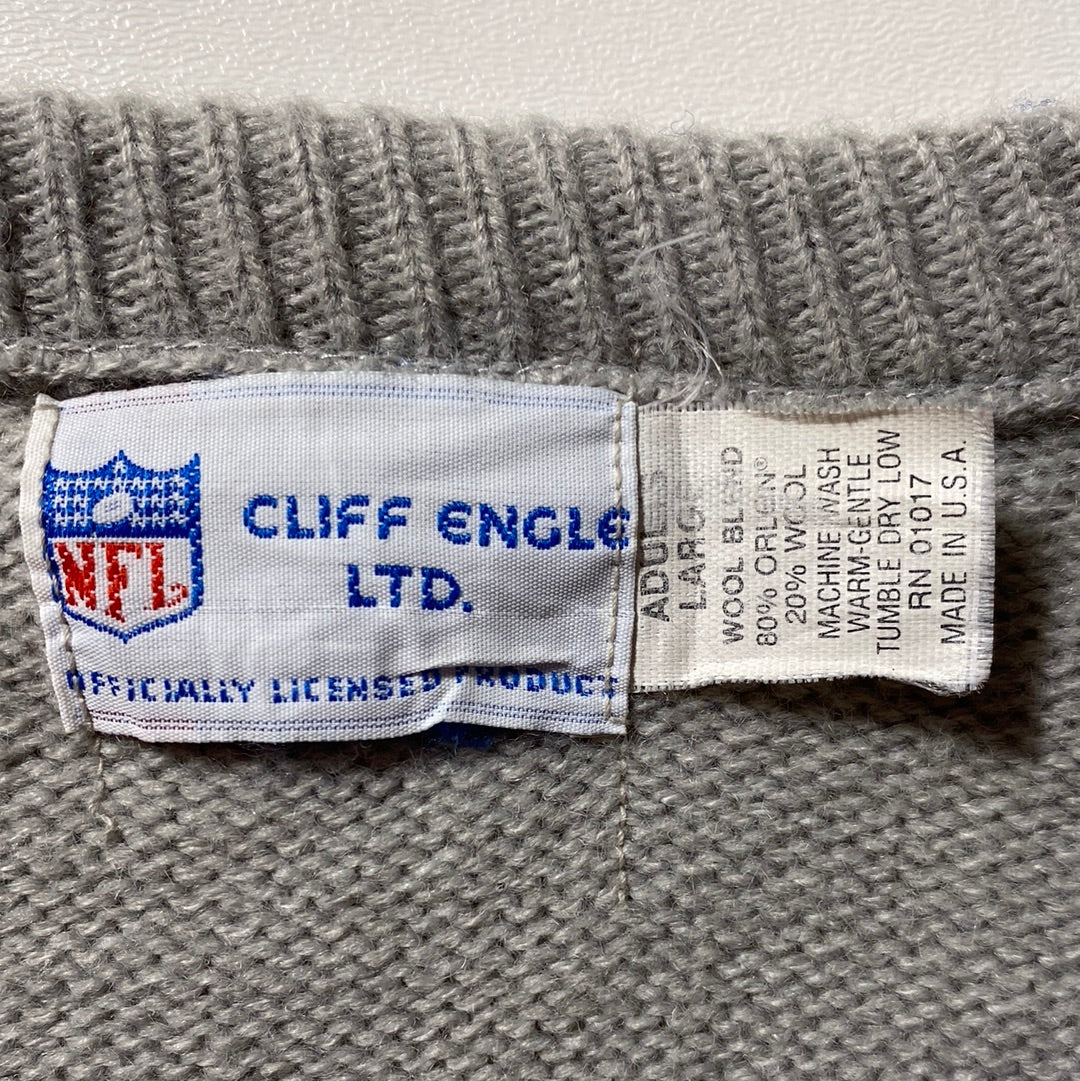 90’s NEW YORK GIANTS Made in USA Size L NFL Knit Sweater / E3815K