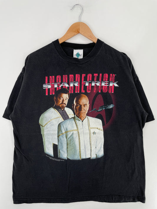 .1998 STAR TREK Size XL Vintage Movie T-Shirt / E4407T