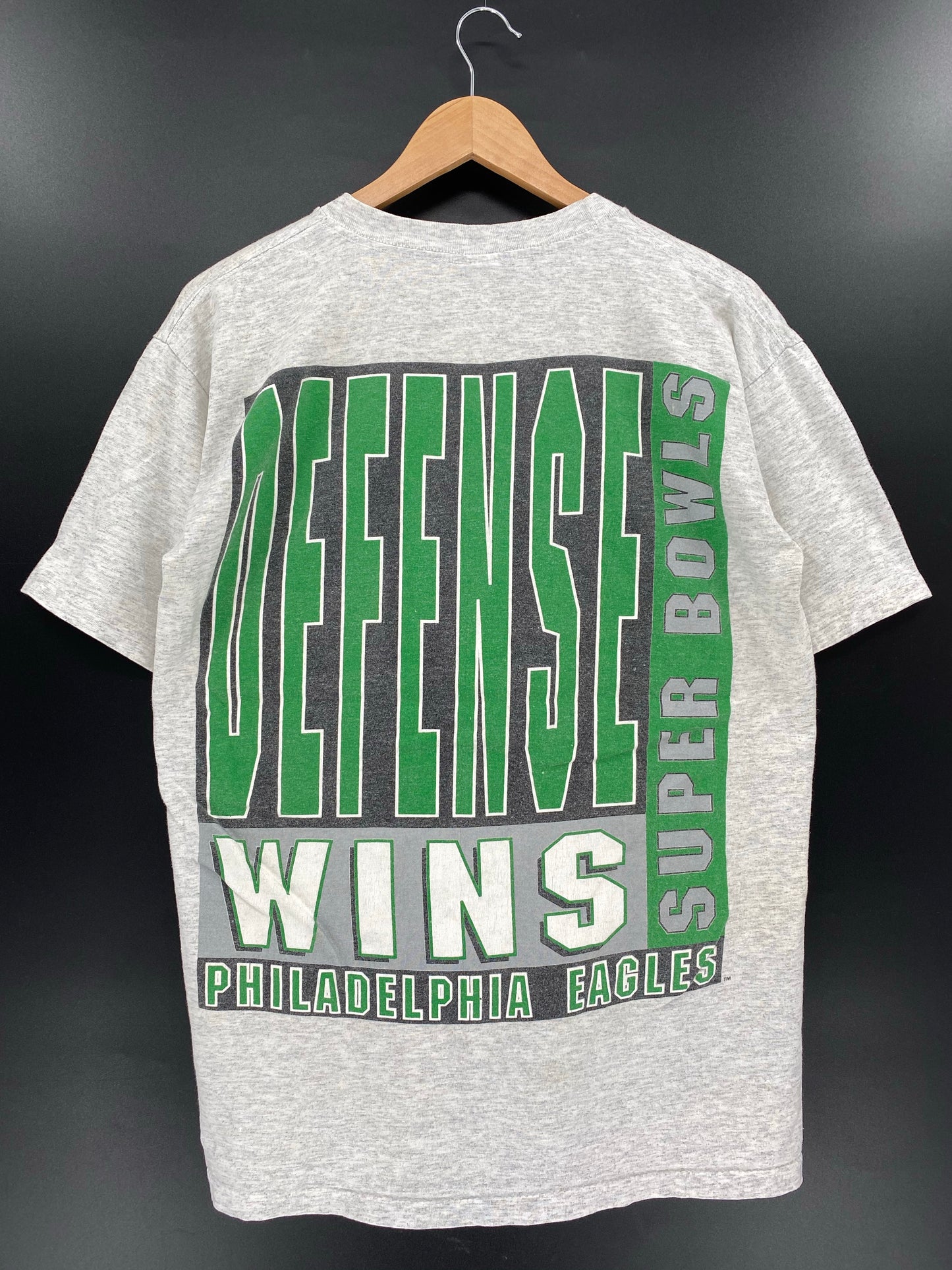 1992 PHILADELPHIA EAGLES Made in USA Size L Vintage NFL T-Shirts / K4825