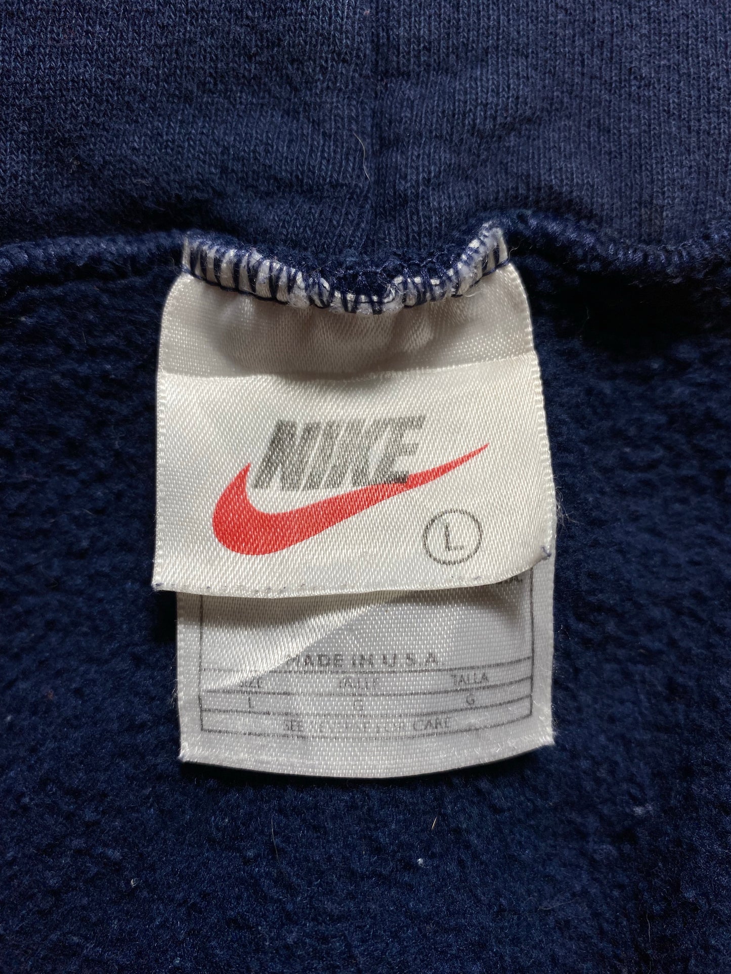 90’s NIKE CENTER SWOOSH Made in USA Size L Vintage Hoodie Sweat-Shirt / K7244