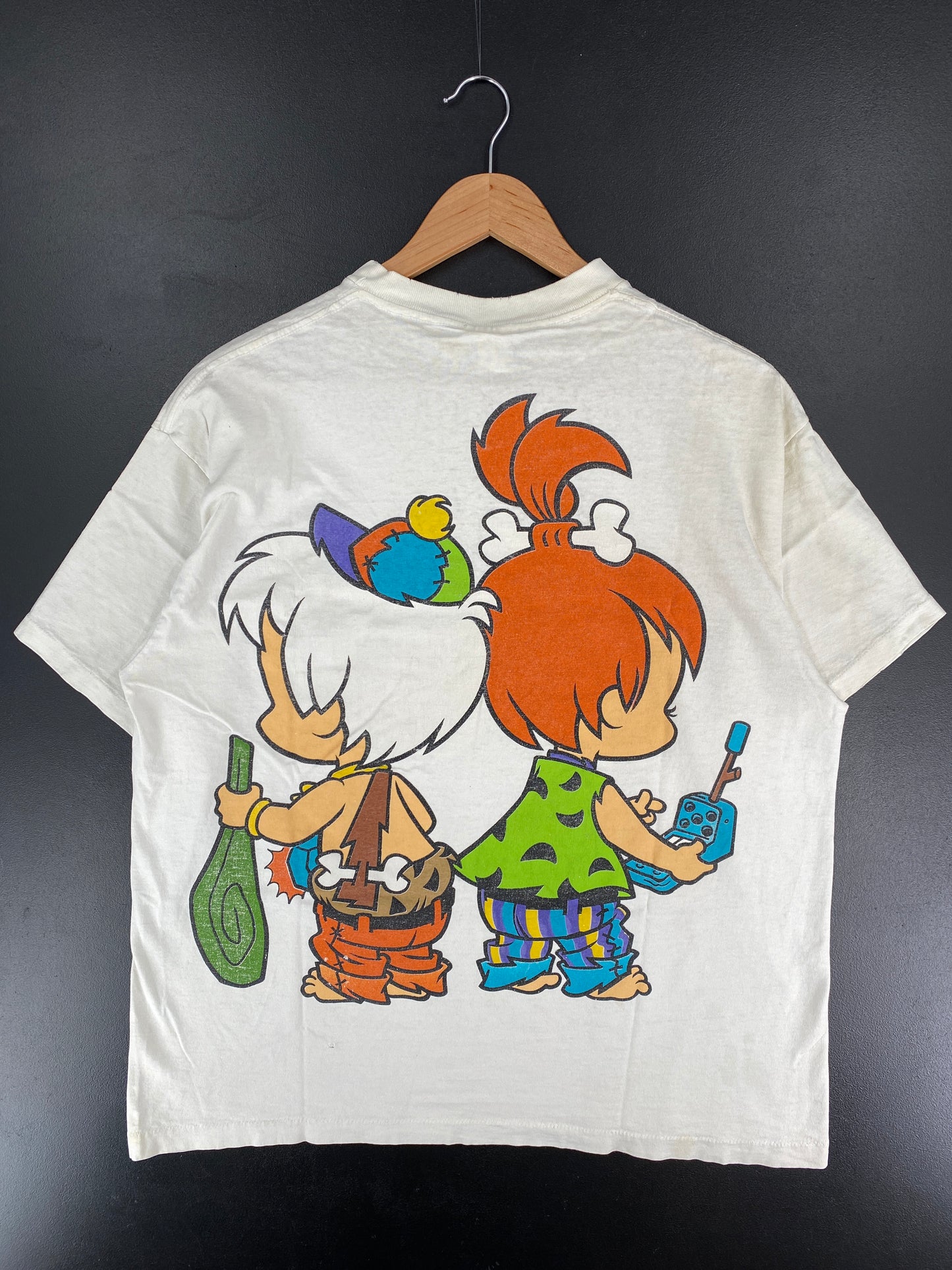 1993 THE FLINTSTONES Made in USA Size XL Vintage T-shirt / E6239T