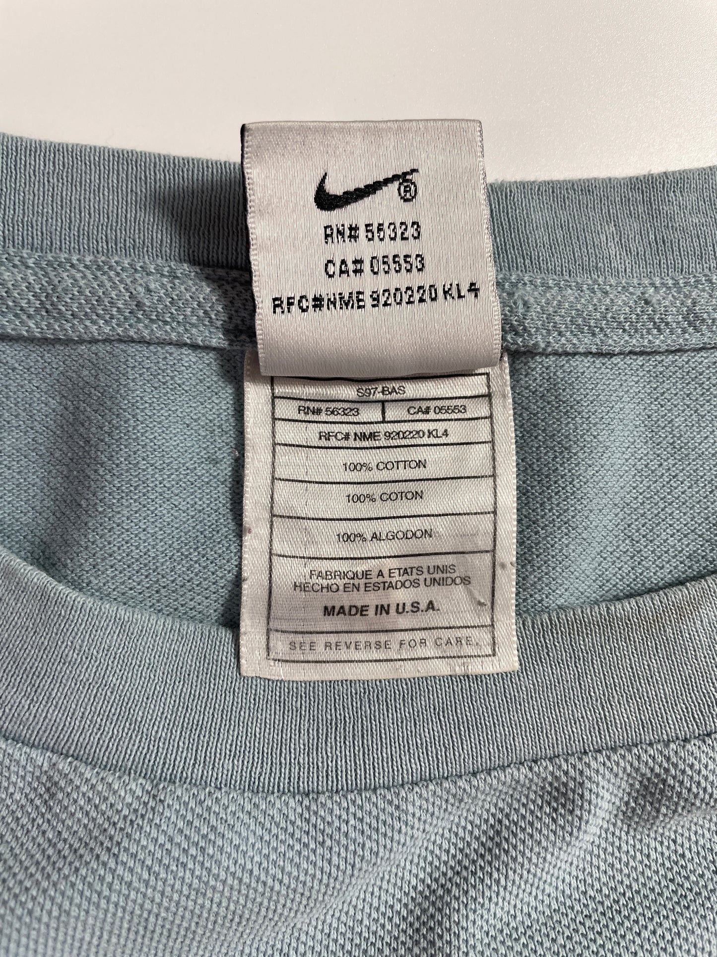 .90's NIKE MINI SWOOSH Made in USA Size XL Vintage T-shirt / A4099