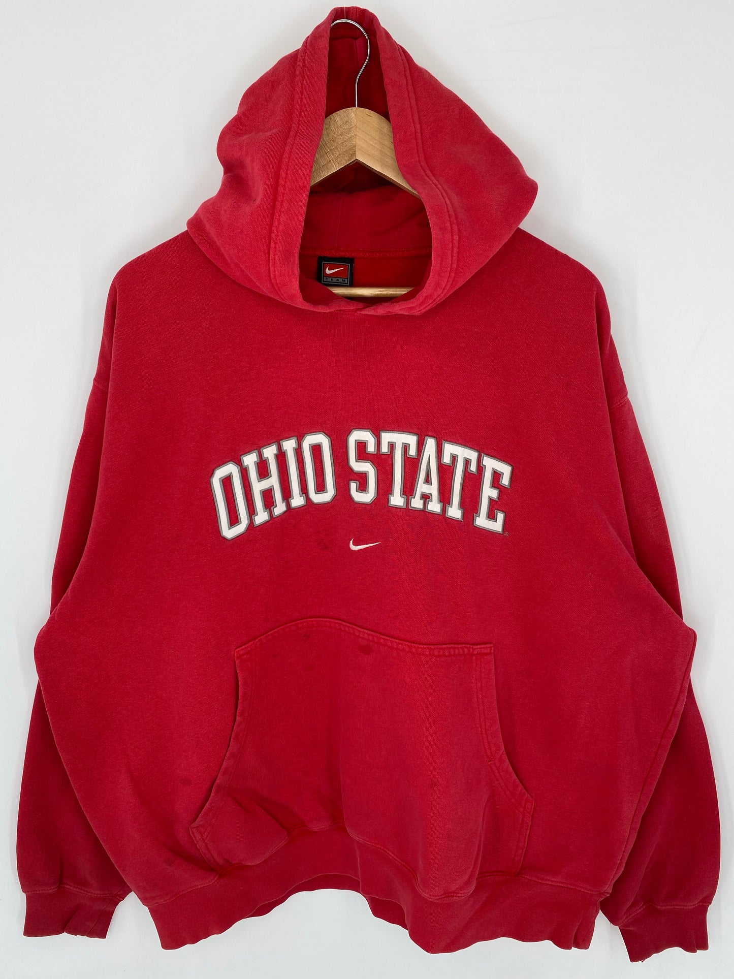 00' NIKE OHIO STATE Size XL Vintage College Hoodie Sweat-shirt / K8683