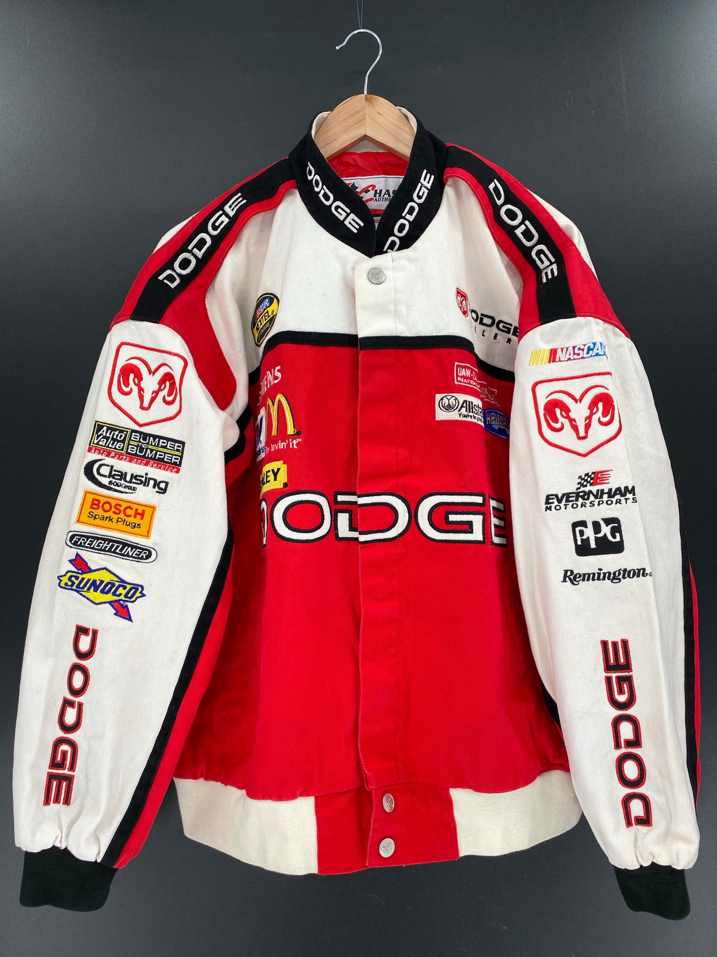 Vintage NASCAR DODGE Size XXL Racing Jacket / K5593