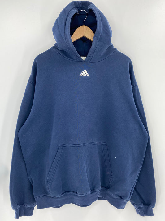 00’ ADIDAS Size XL Vintage Hoodie Sweat-Shirt / k5592