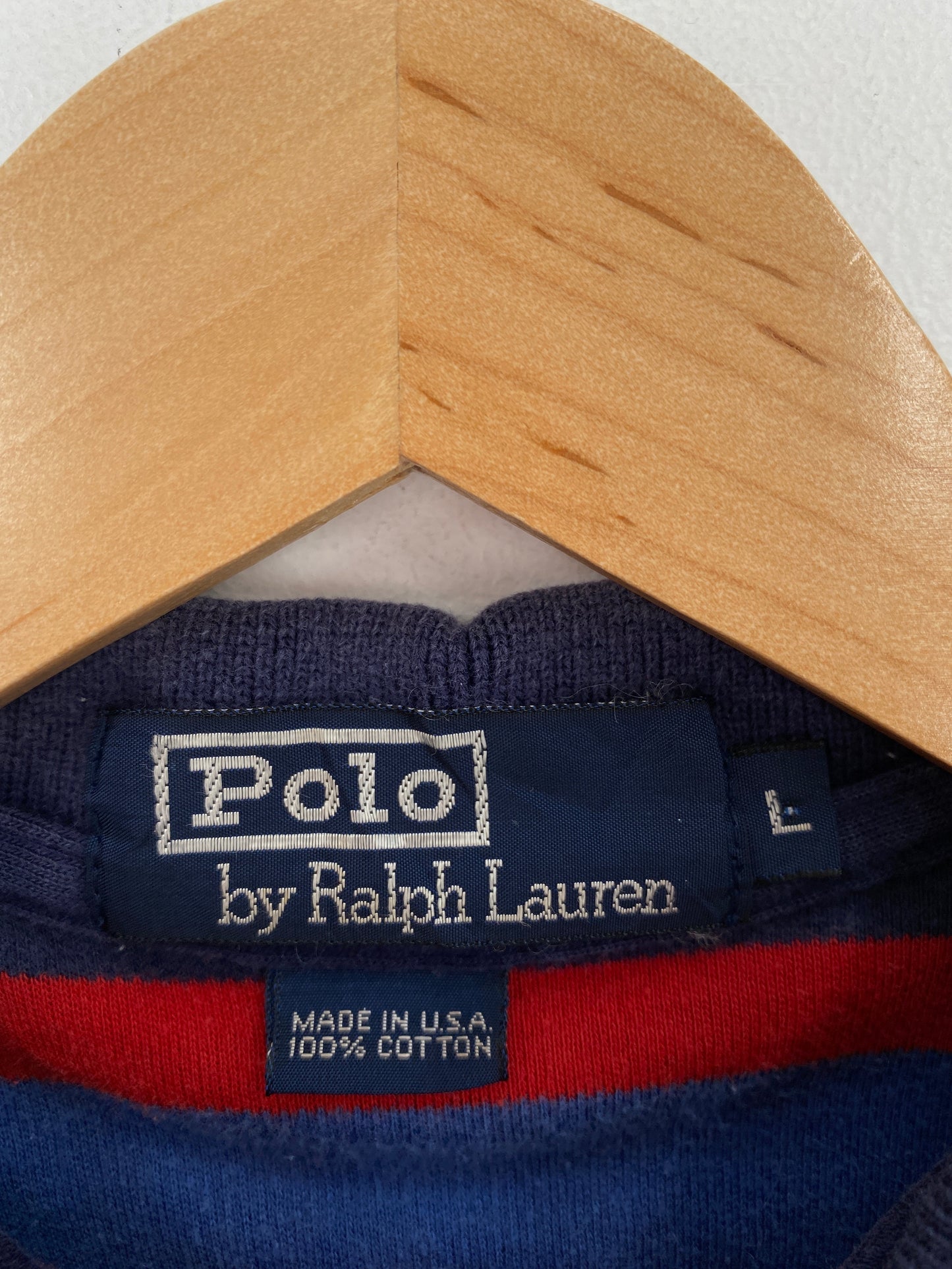 .90’s POLO RALPH LAUREN Made in USA Size L Vintage Polo Shirt / E6214