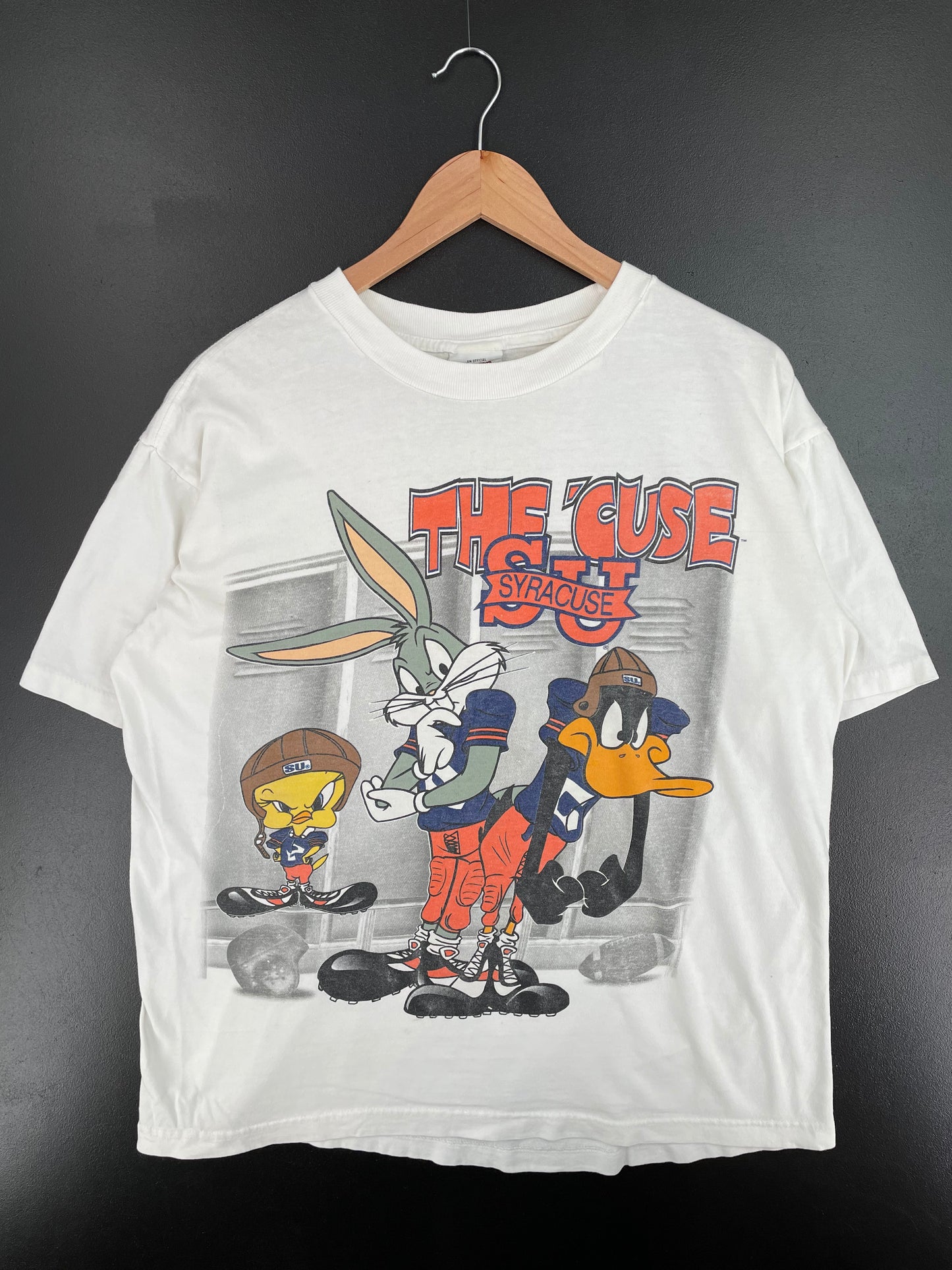 1995 LOONEY TUNES x SYRACUSE Size L Vintage T-Shirt / A531