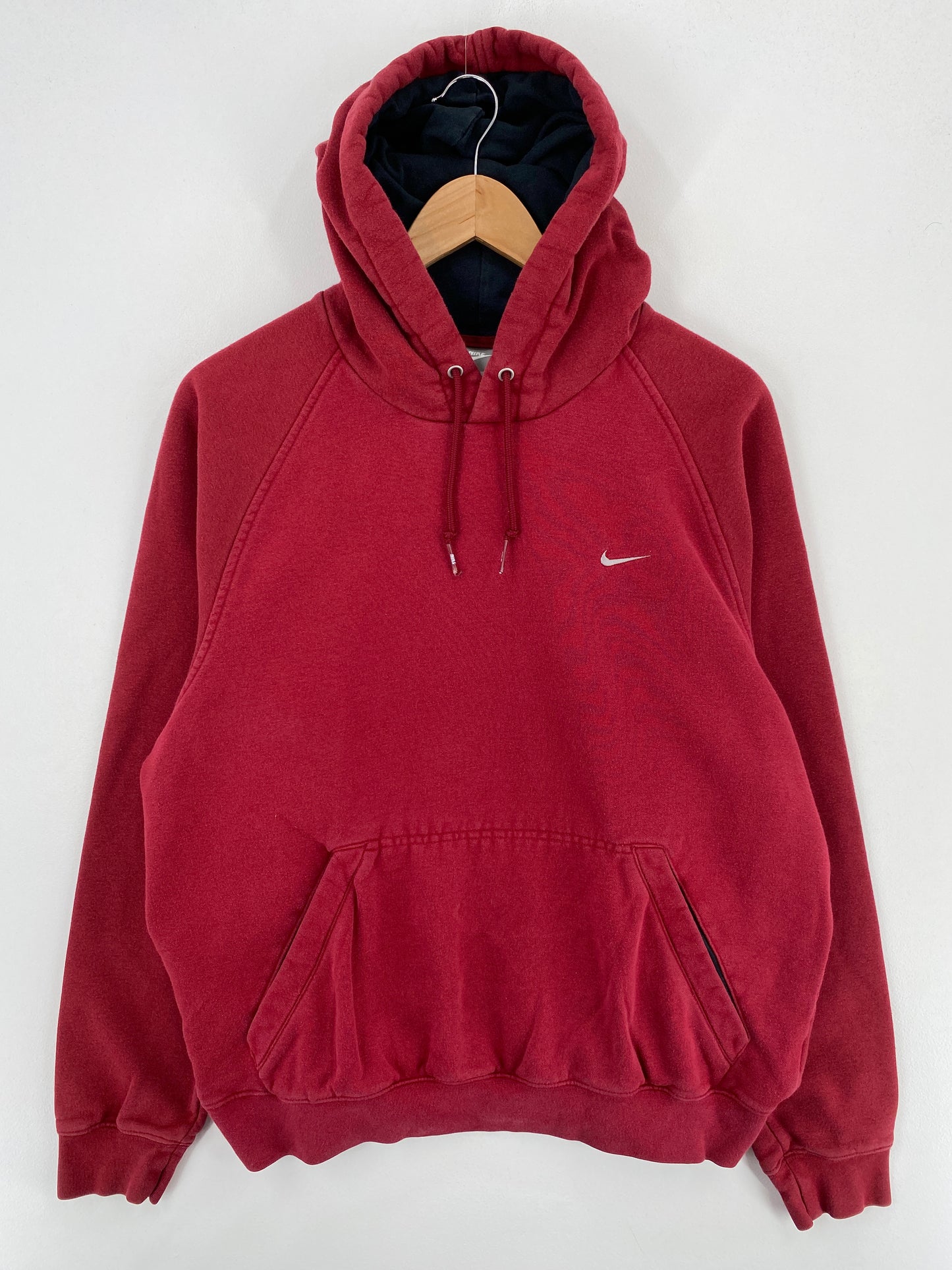 00’ NIKE MINI SWOOSH Size M Vintage Hoodie Sweat-Shirt / A6035