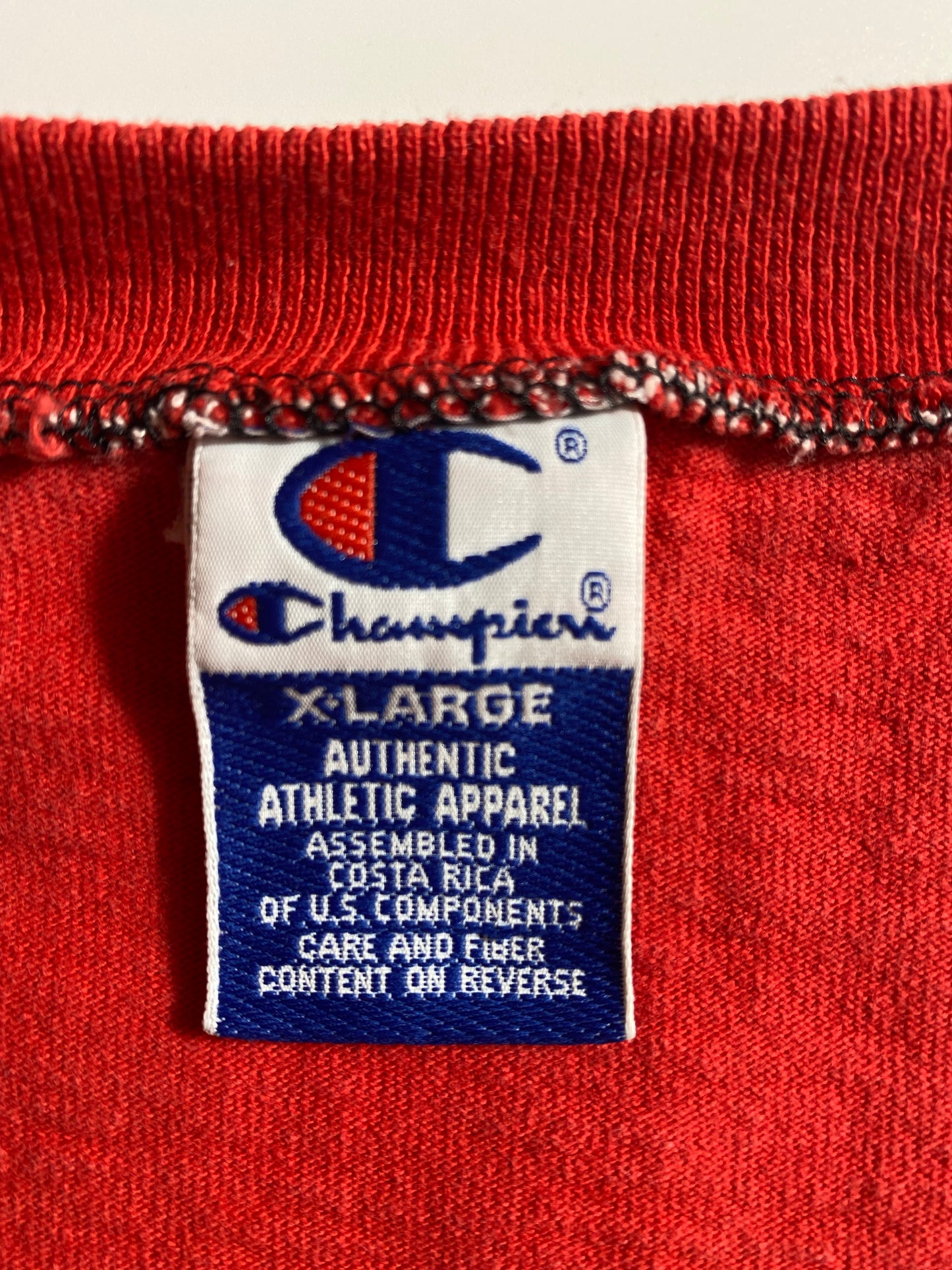 90’s CHAMPION x CHICAGO BULLS Size XL Vintage NBA Shooting shirt / K4881