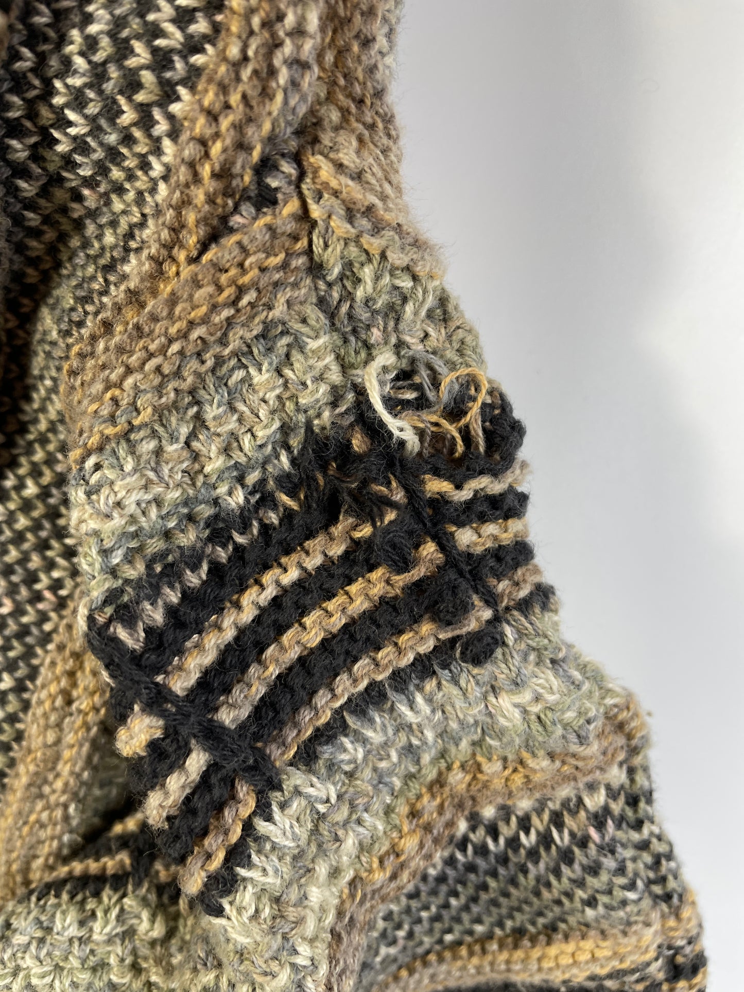 Vintage 3D COOGI- Style Made in USA Size XL Knit Sweater / A7961