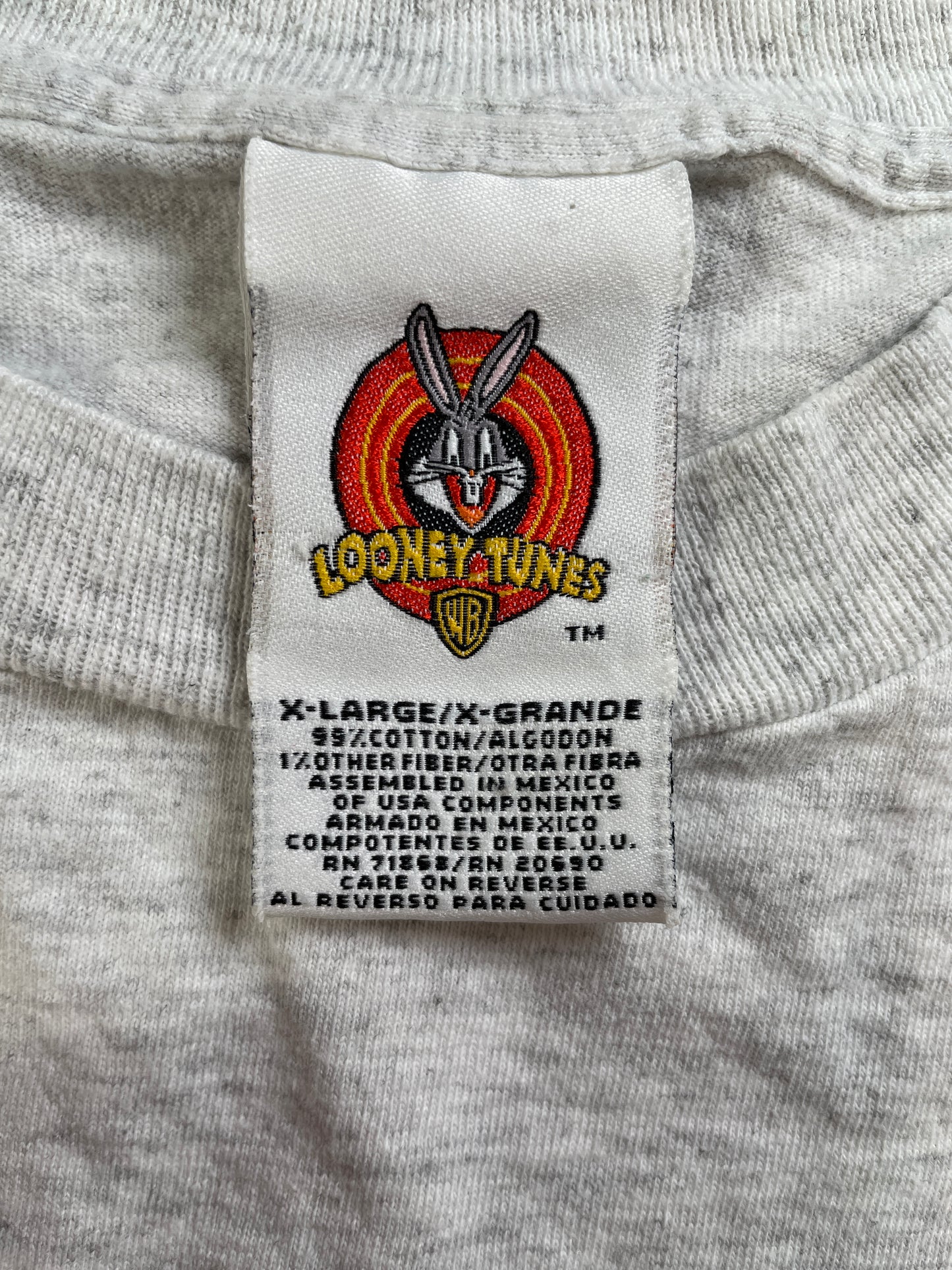 1998 LOONEY TUNES TAZ HALLOWEEN Size XL Vintage T-shirt / A8102