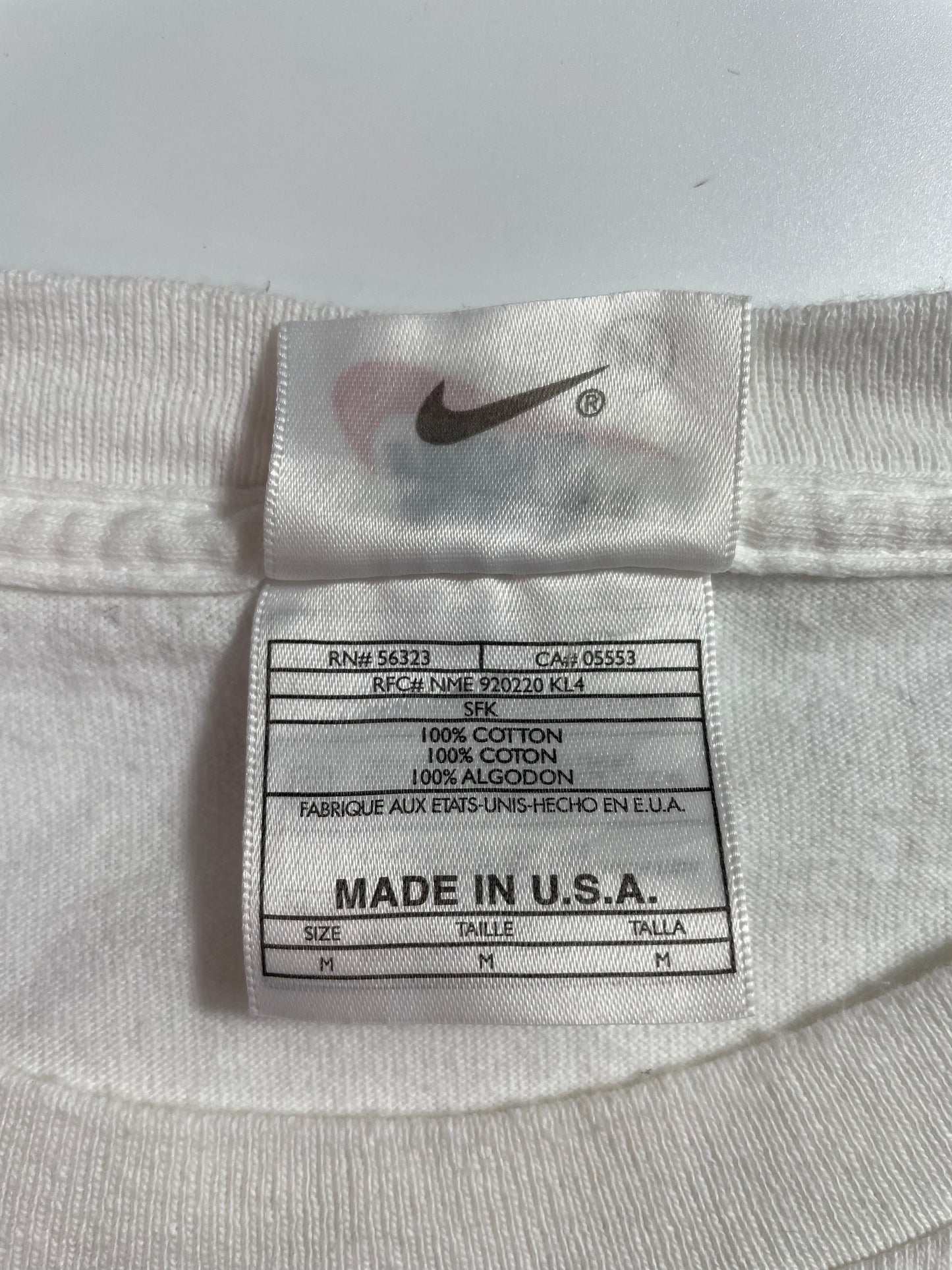 90's NIKE TOWN CHICAGO Made in USA Size M Vintage T-Shirt / A3302