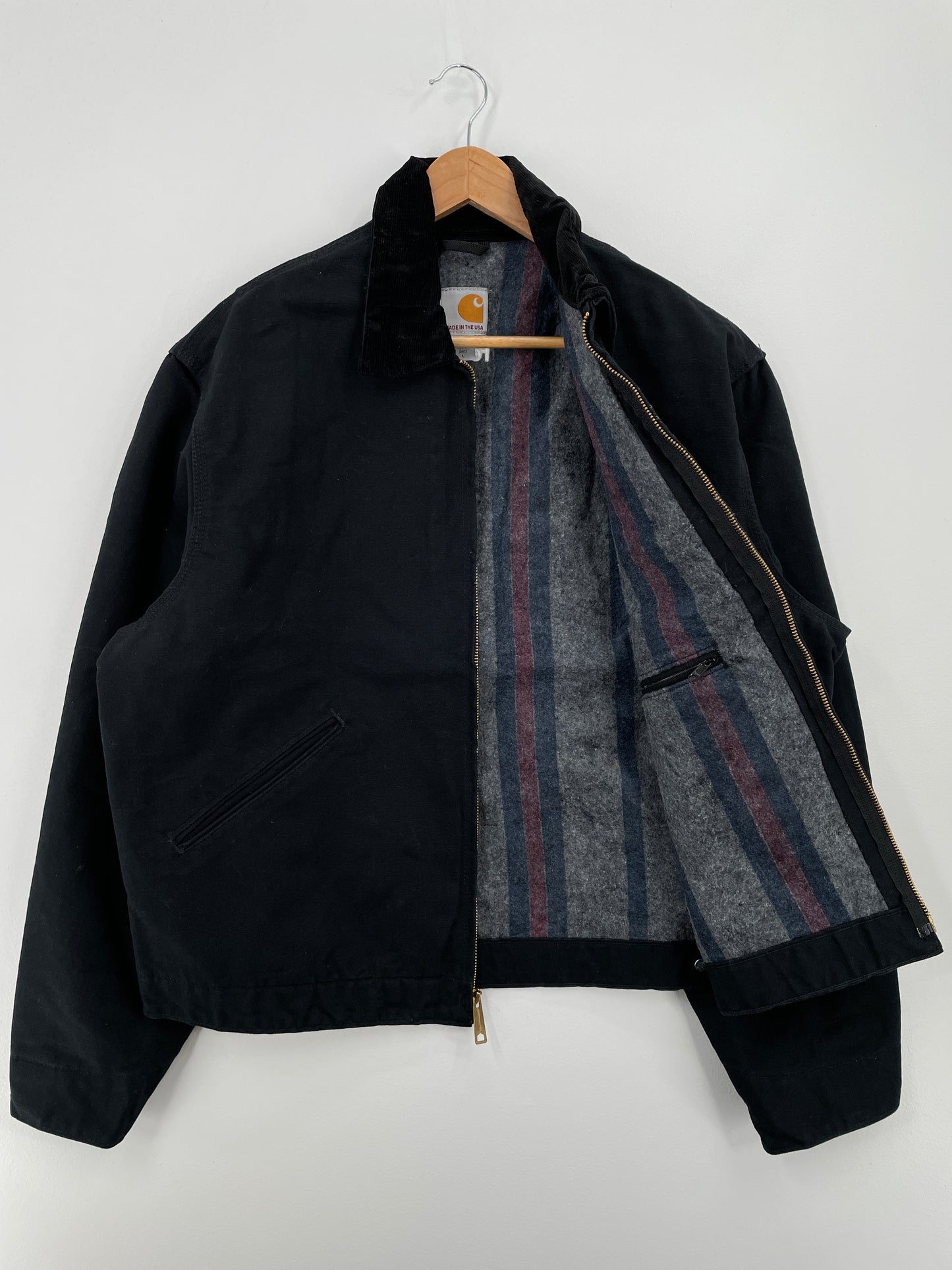 Vintage CARHARTT Size L Duck Zip-up Jacket / A8509