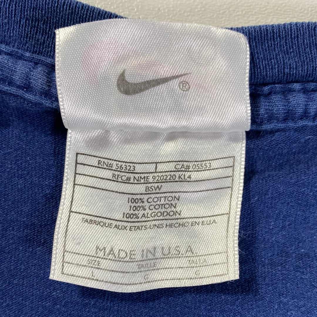 90’s NIKE x MICHIGAN FOOTBALL Made in USA Size L Vintage T-Shirt / A9839