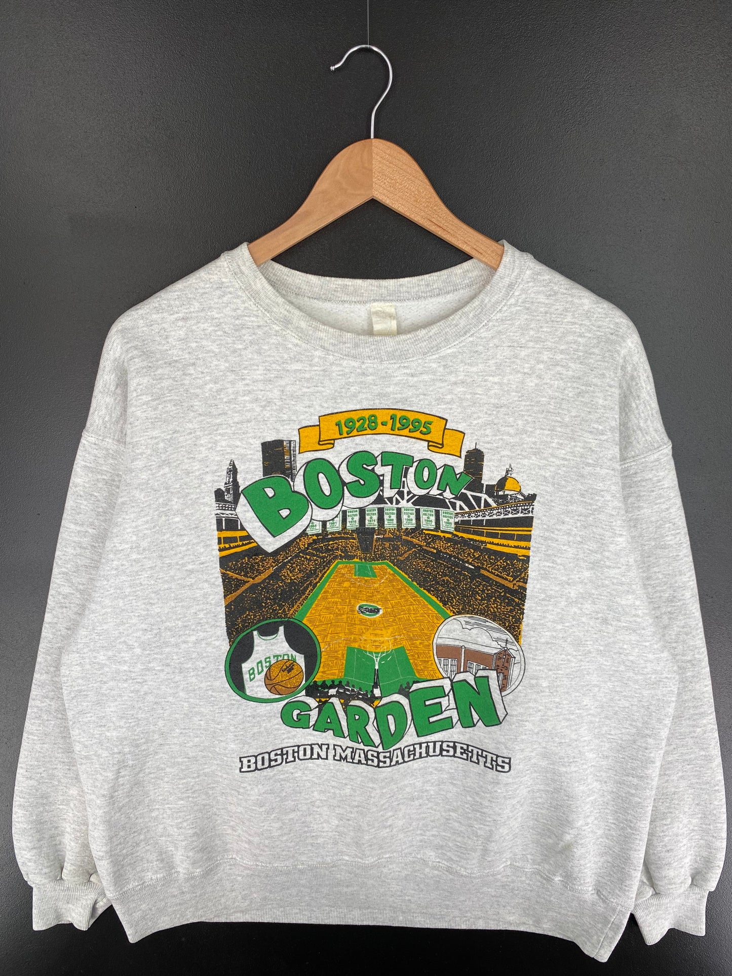 1995 BOSTON GARDEN Size L Vintage NBA Sweat-shirt / A362