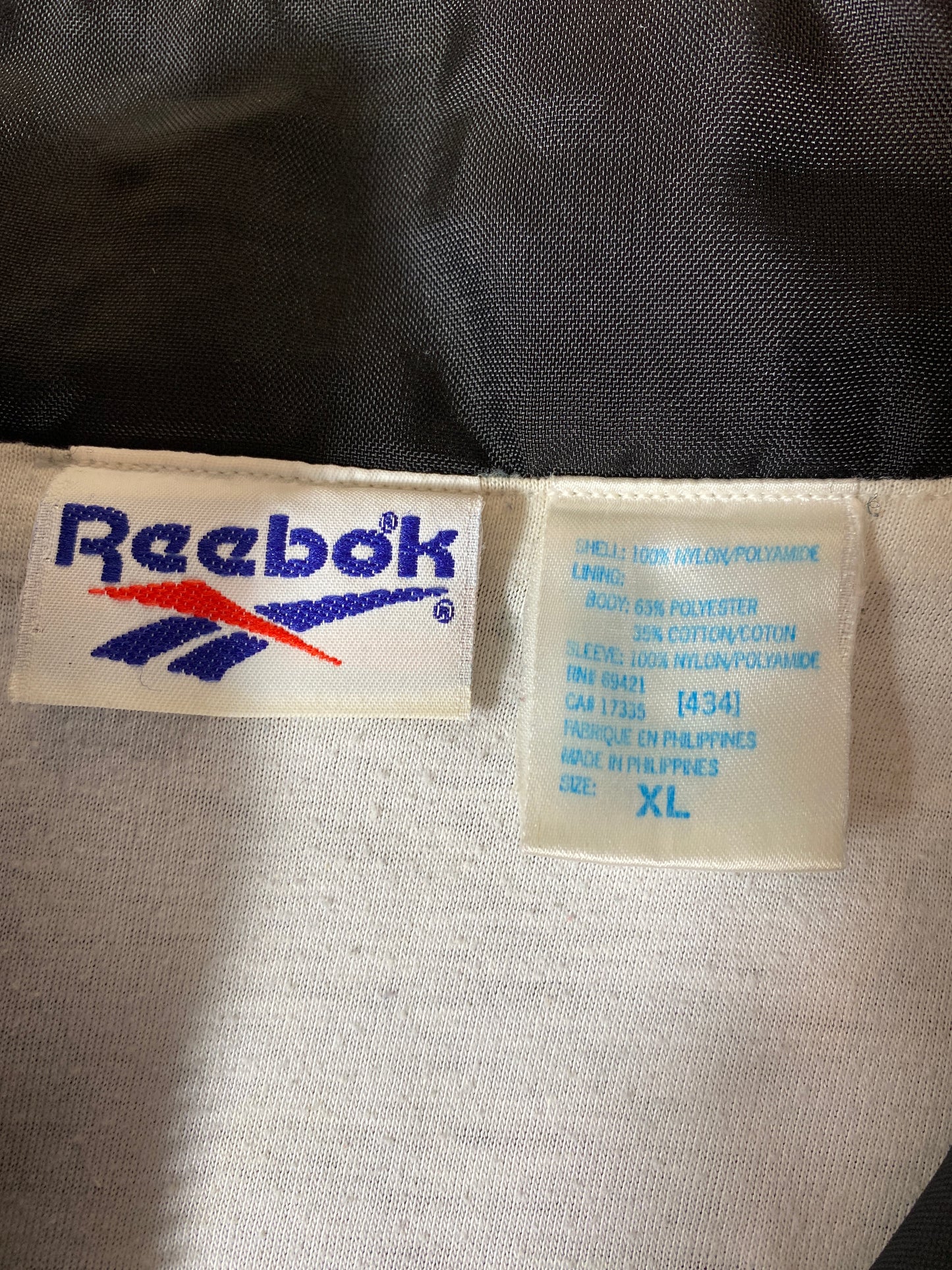 90’s REEBOK Size XL Vintage Nylon Jacket  / 9569
