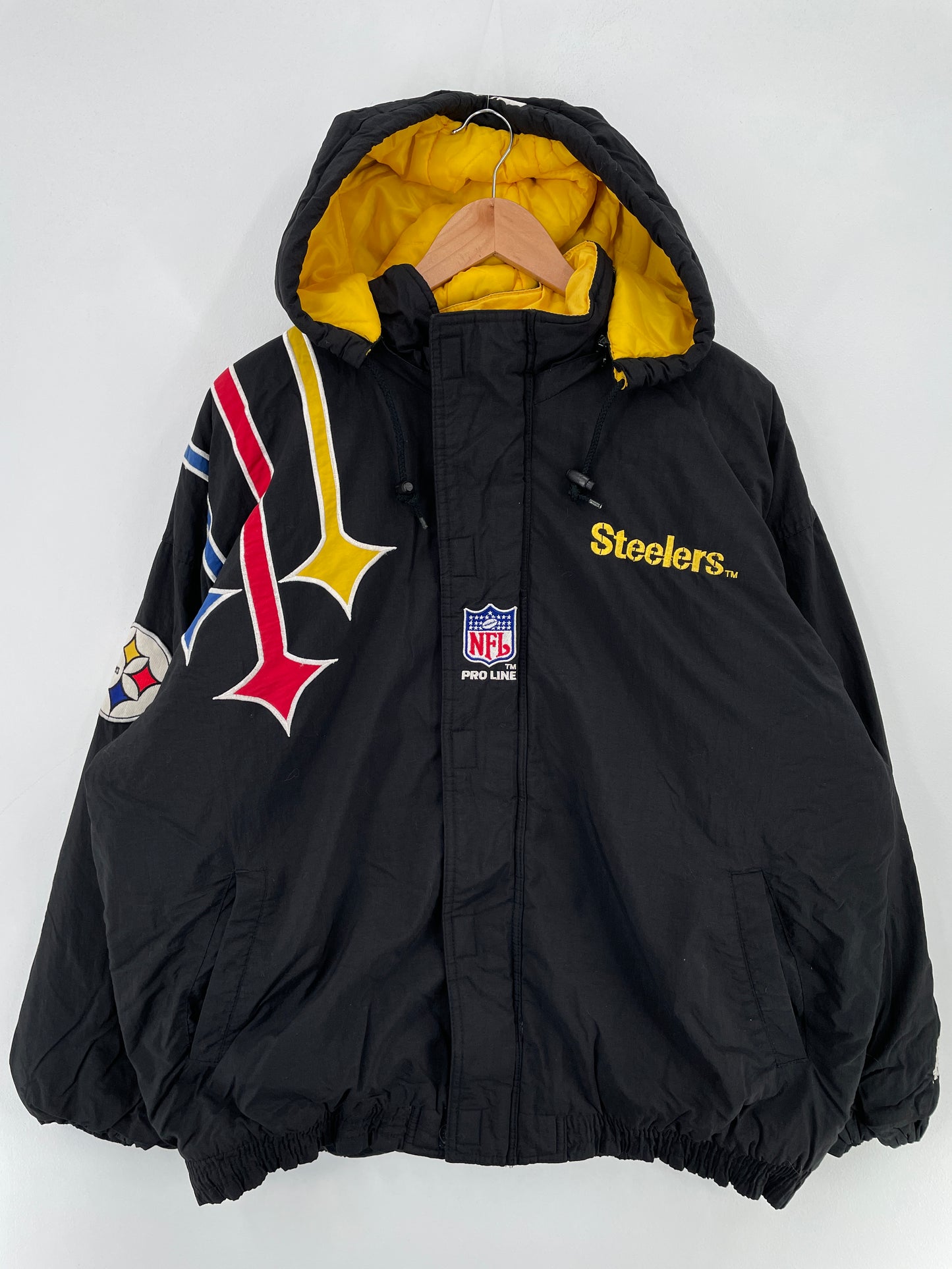 90’s STARTER x PITTSBURGH STEELERS Size L Vintage NFL Jacket / E3949J