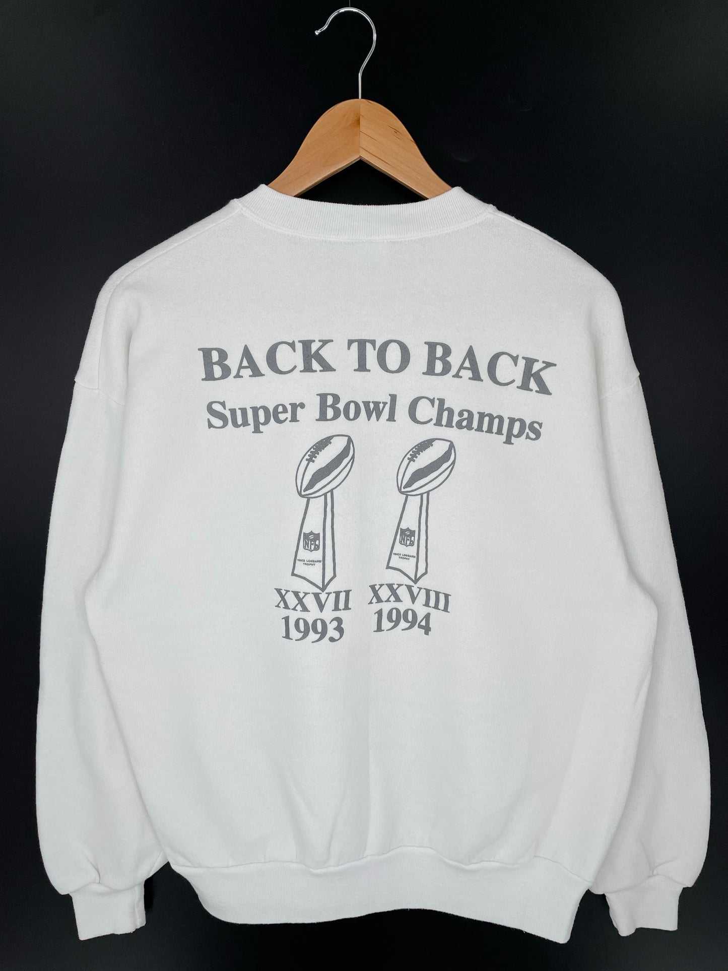 1994 DALLAS COWBOYS Made in USA Size L Vintage NFL Sweat-Shirts/ K9708