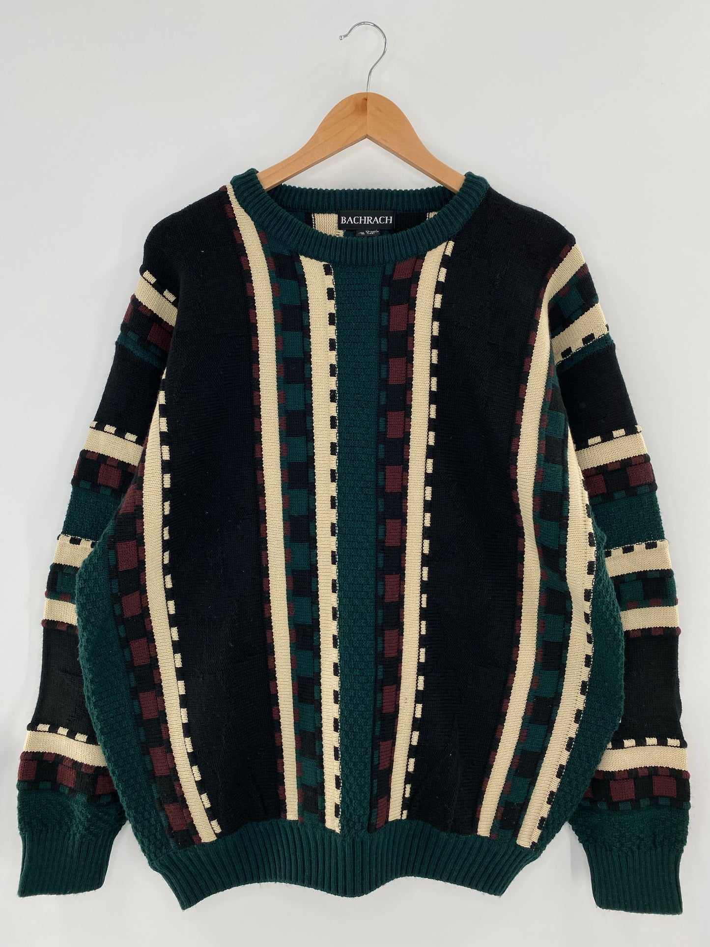 Vintage 3D COOGI- Style Size XL Acrylic Knit Sweater / K5306