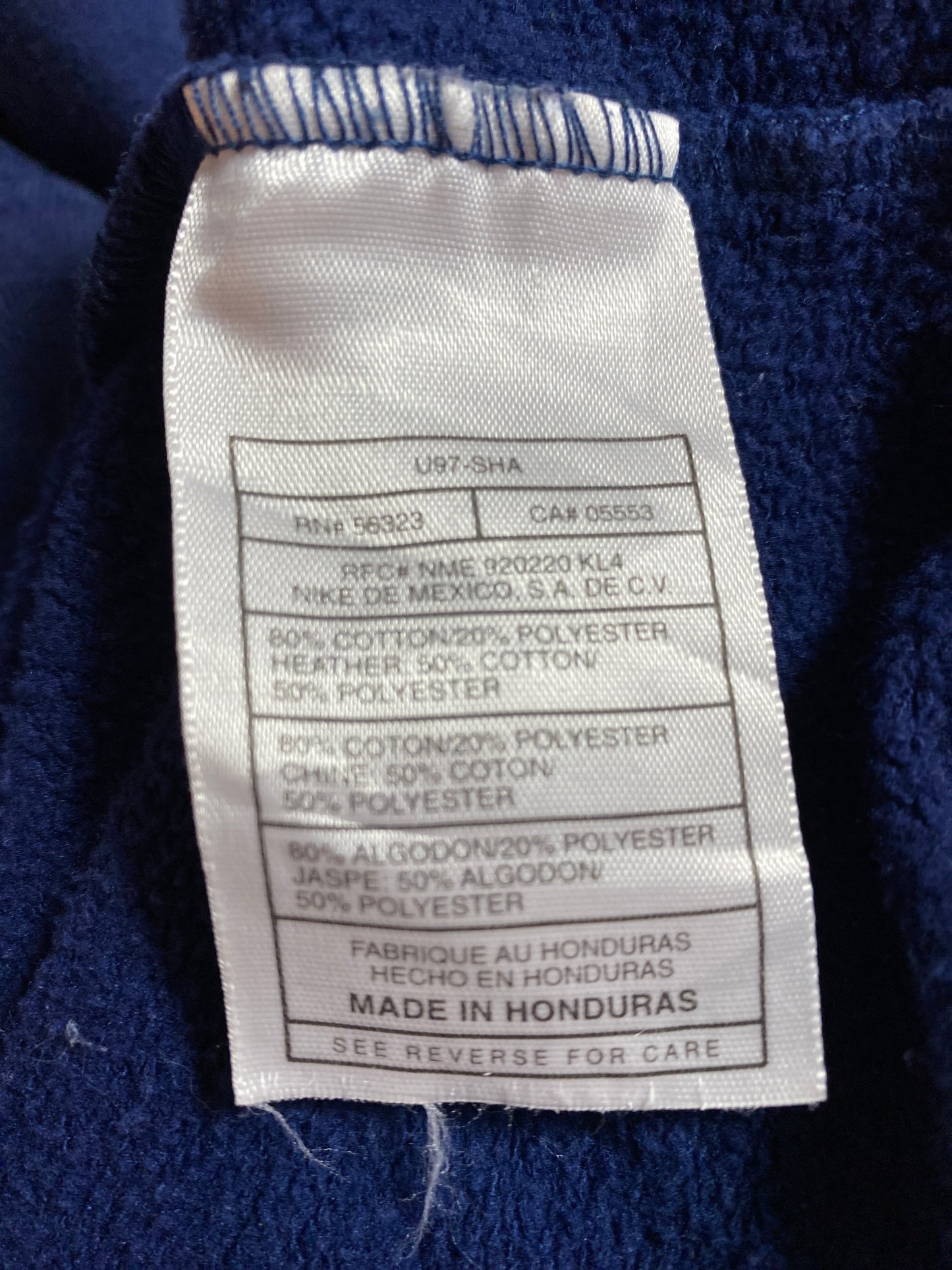 90’s NIKE SWOOSH CENTER LOGO Size XL Vintage Hoodie Sweat-shirt / 9575