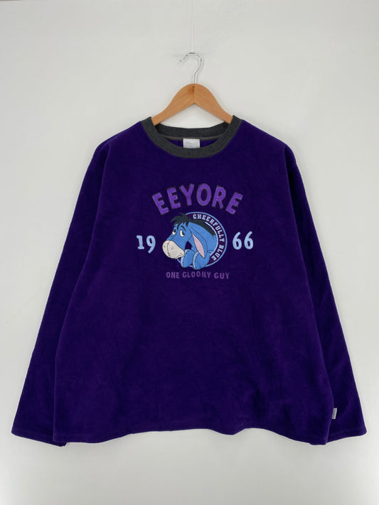 Vintage DISNEY EEYORE Size L Fleece Sweat-shirt / E3366S