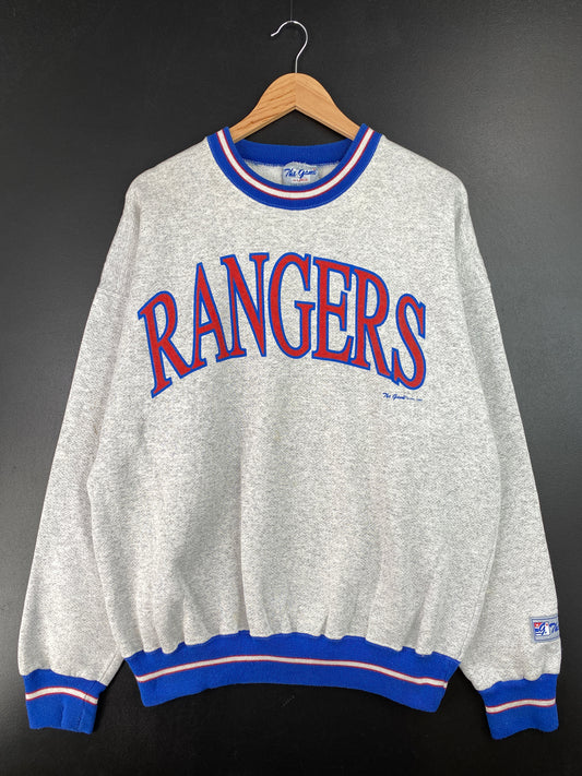 1993 TEXAS RANGERS Size XL Vintage MLB Sweat - Shirt / A7041