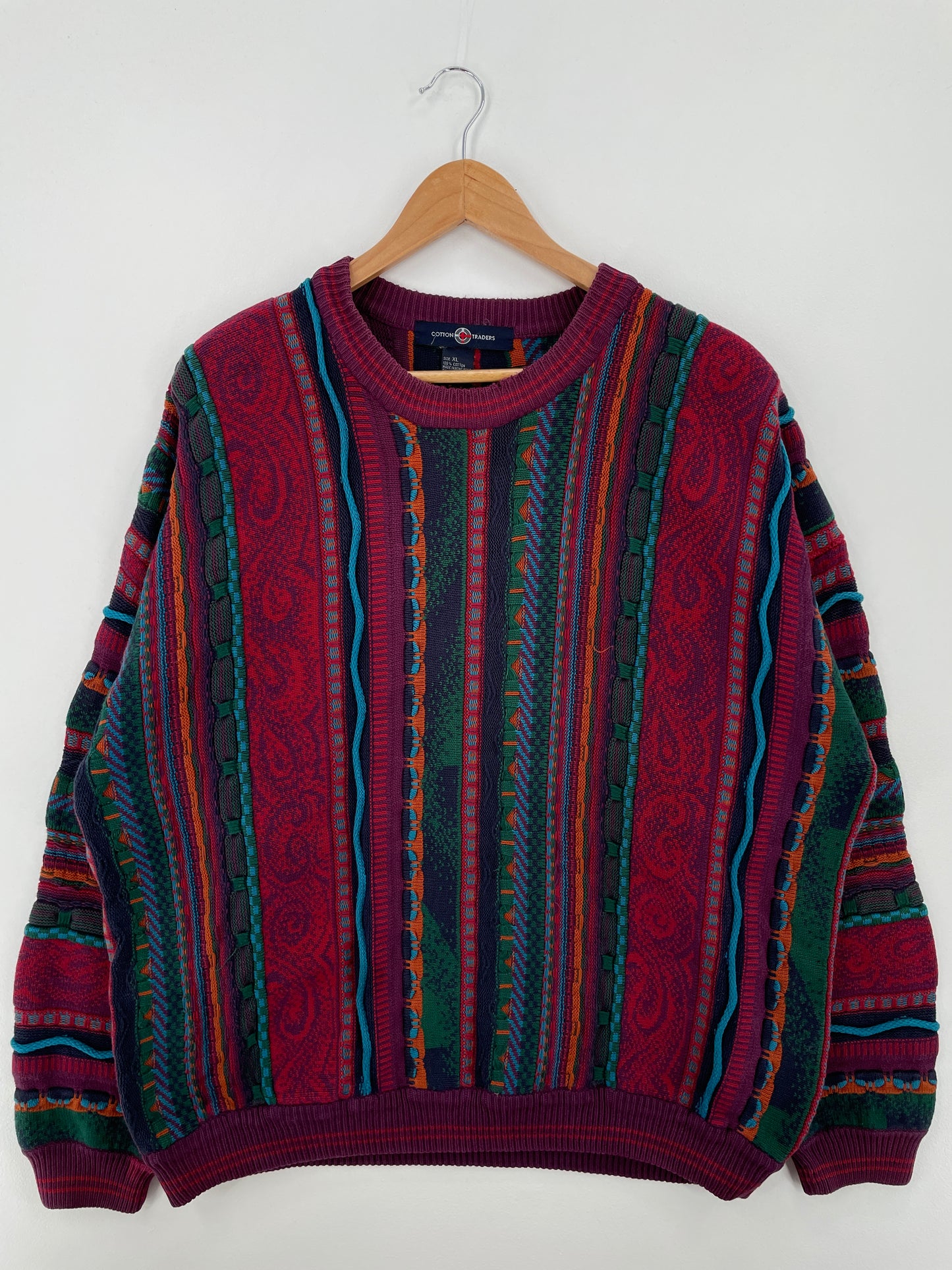 Vintage 3D COOGI- Style Size XL Knit Sweater / A8454