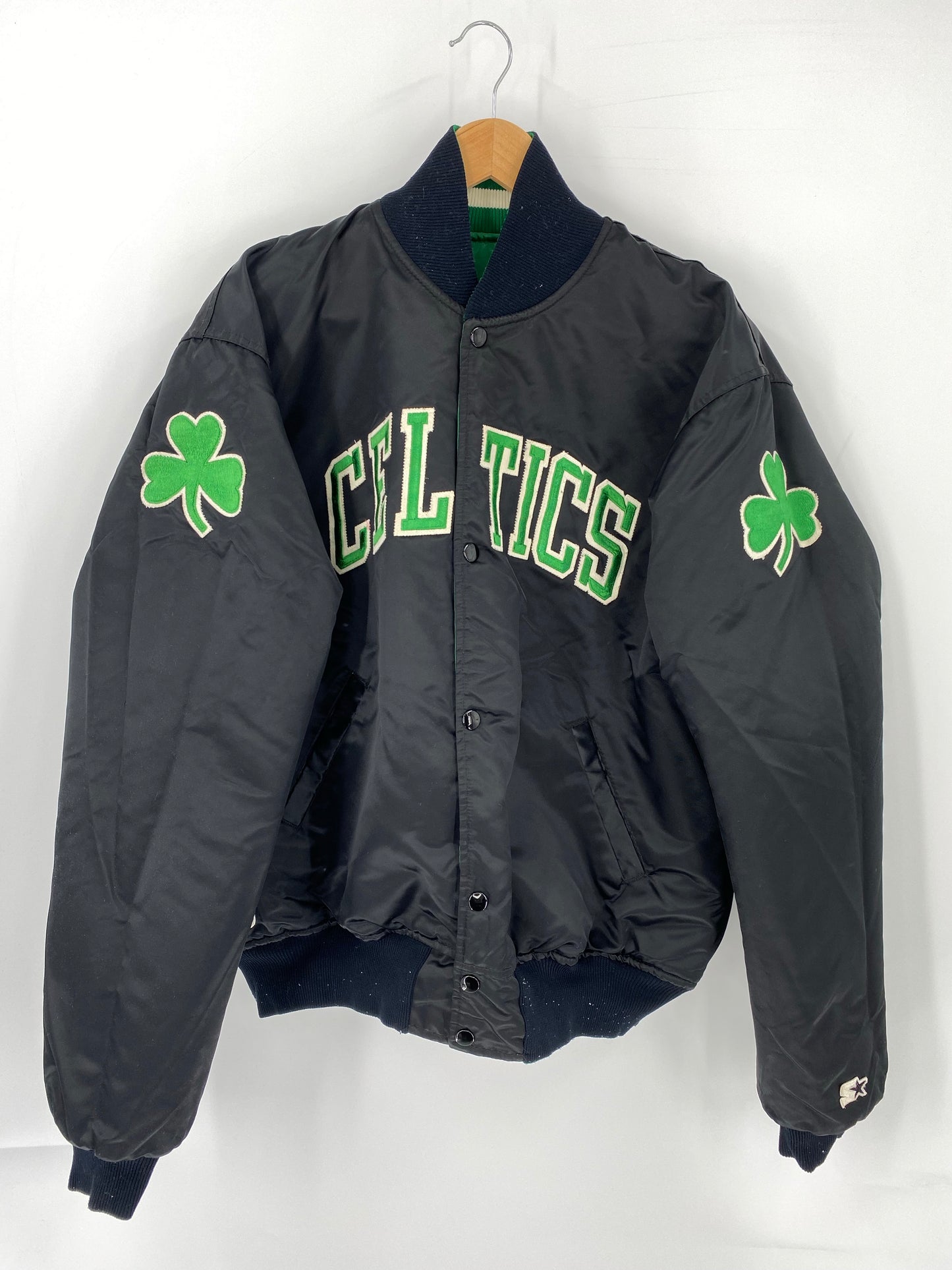 90’s STARTER x BOSTON CELTICS Size XL NBA Reversible Nylon Jacket / K6907