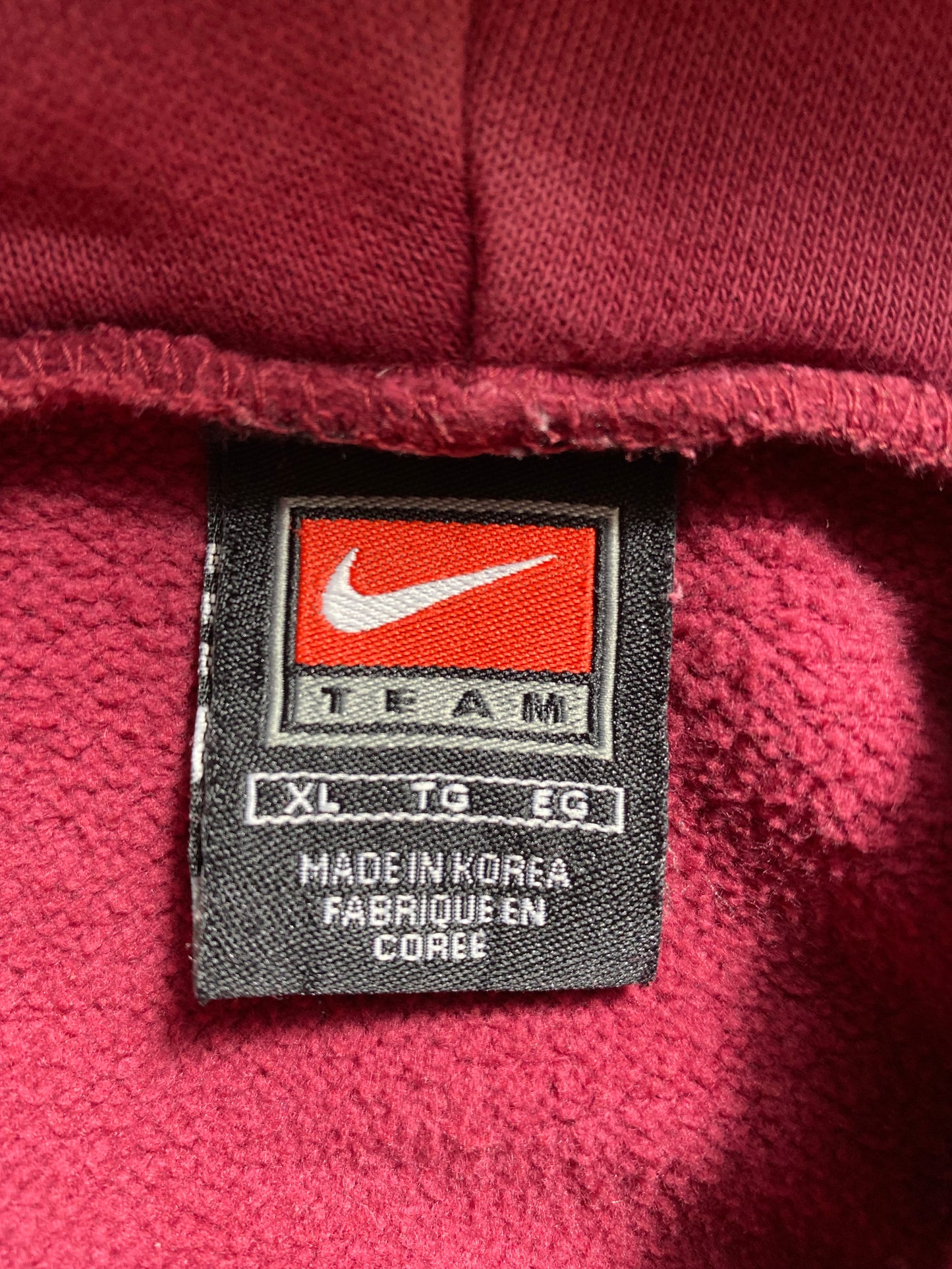 00’ NIKE FLORIDA STATE UNIVERSITY Size XL Vintage Hoodie Sweat Shirts/ K5087