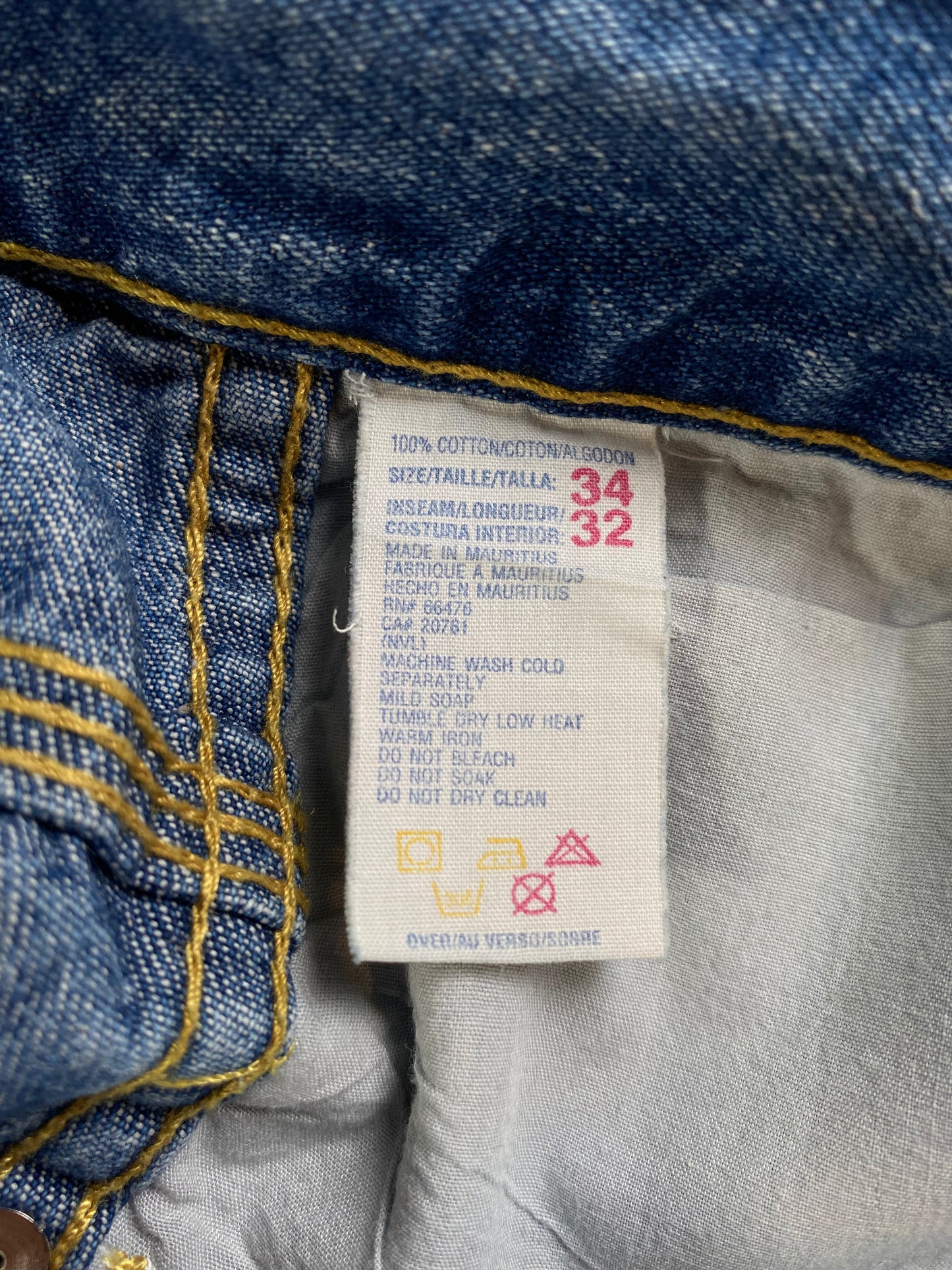 90's TOMMY JEANS Size W33xL30 Vintage Denim Pants / A1385