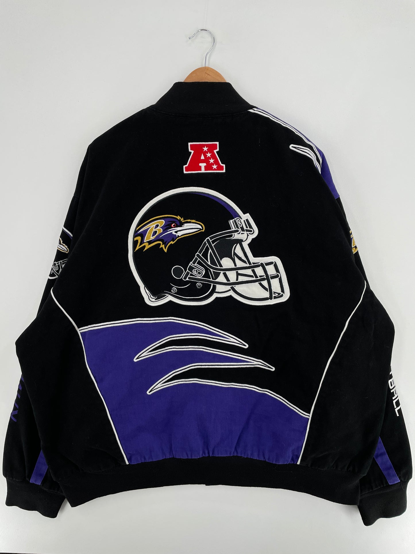 Vintage BALTIMORE RAVENS Size XXXL NFL Racing Jacket / E861
