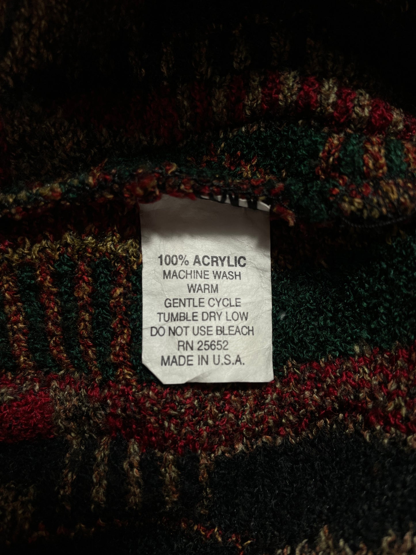 Vintage COOGI Style Made in USA Size XL Acrylic Knit Sweater / E3687K