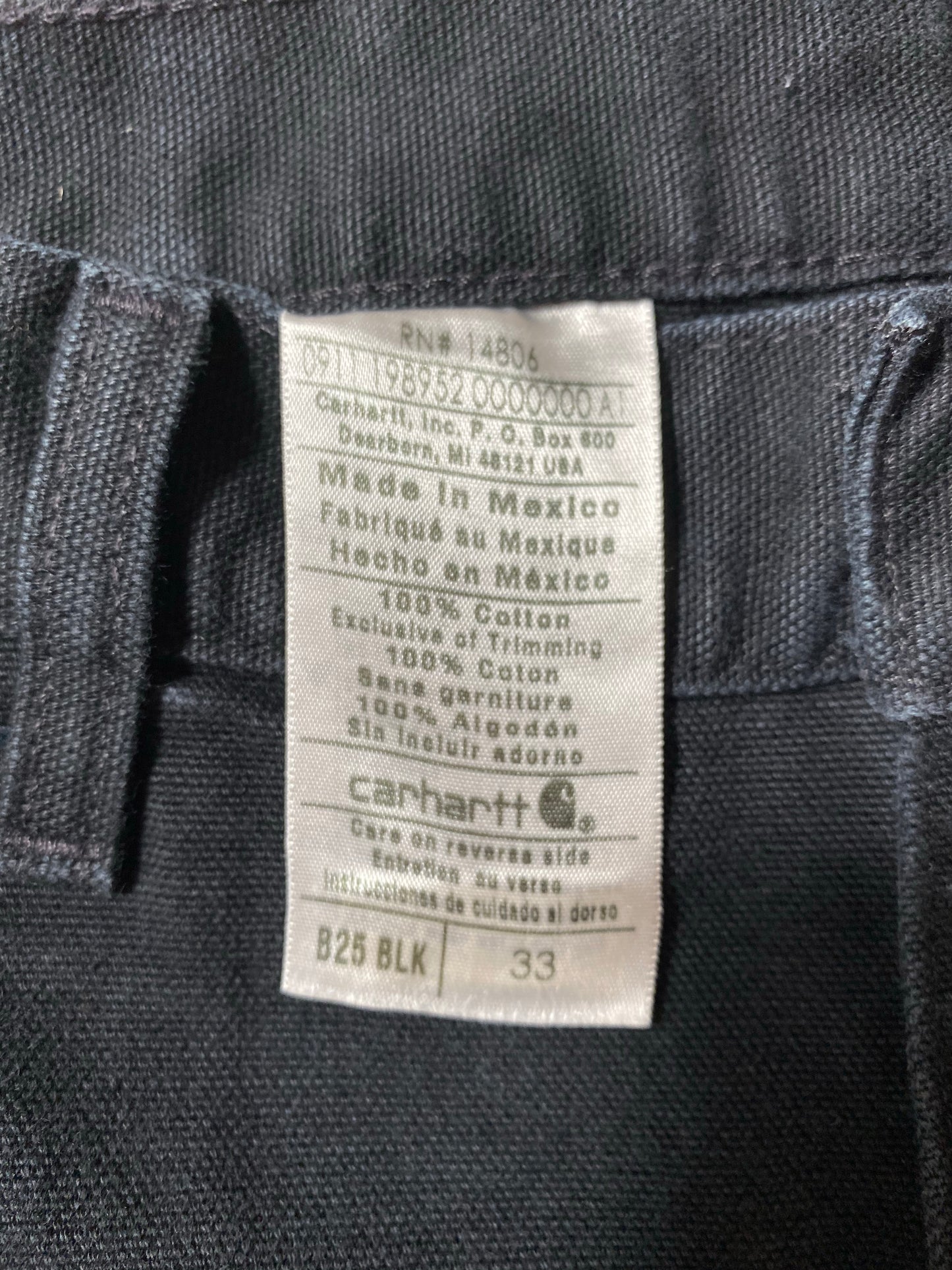 Vintage CARHARTT Size 33 Duck Shorts / K9052