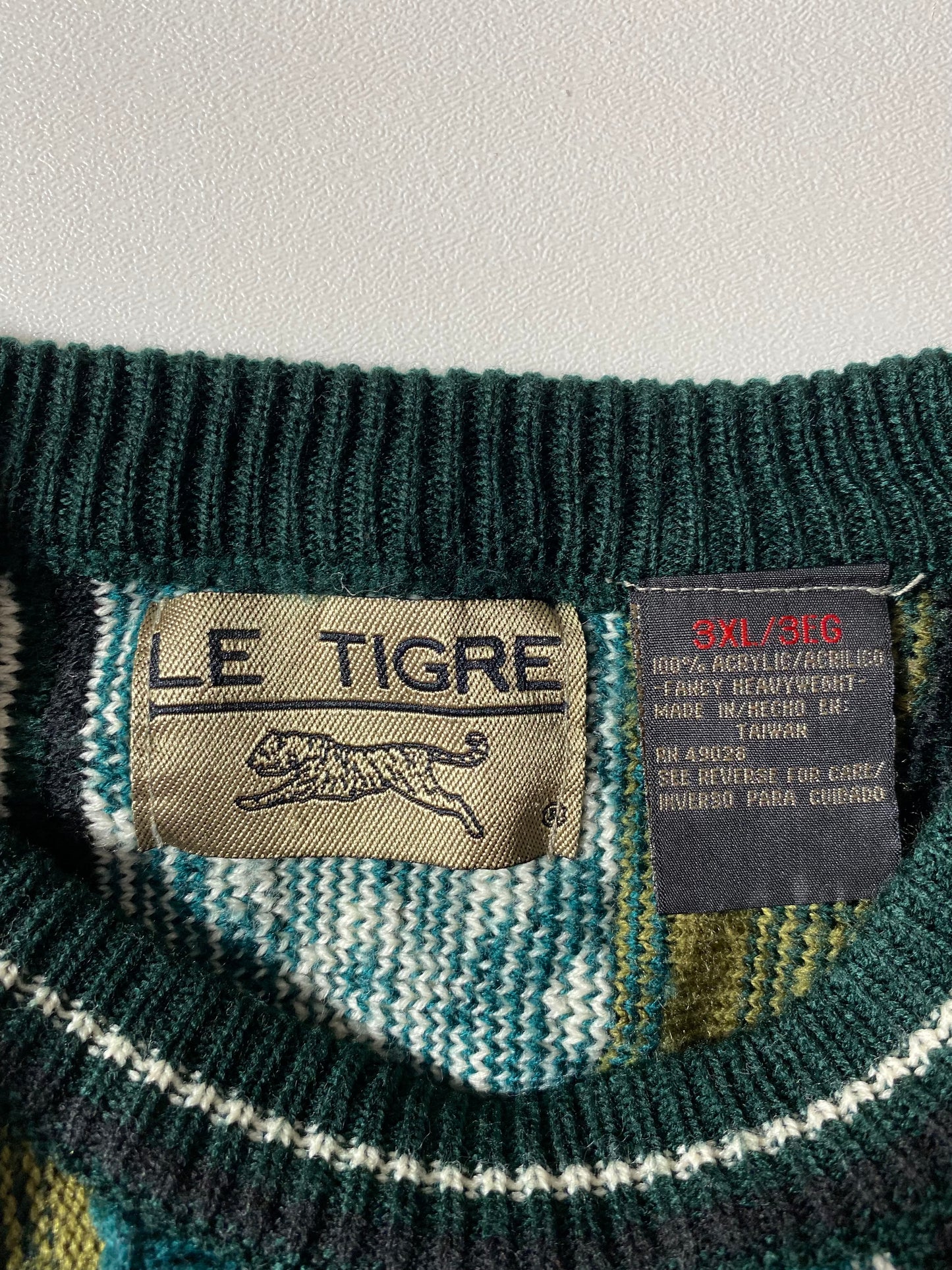 Vintage 3D COOGI- Style Size XXXL Knit Sweater / K4208