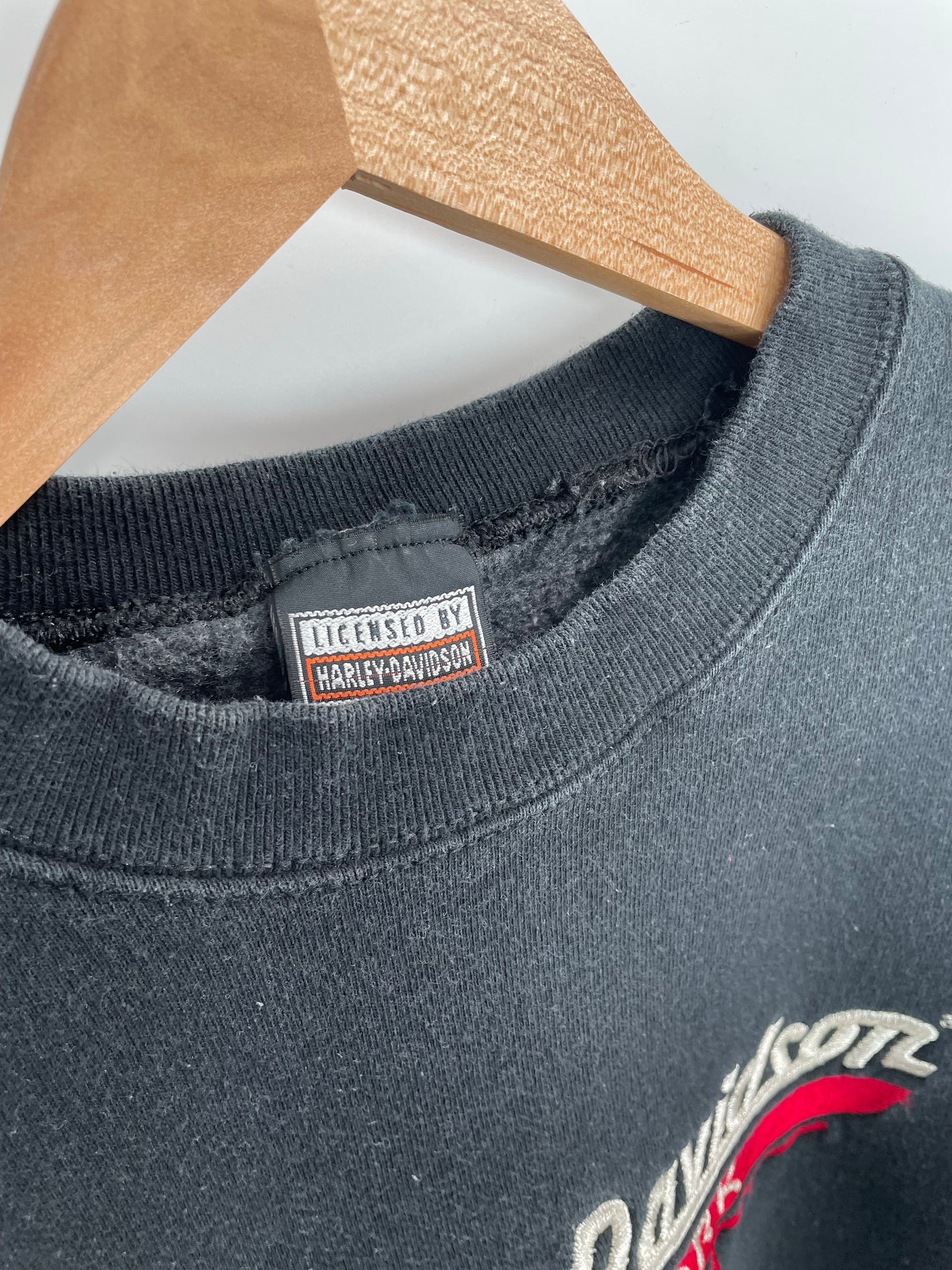 90's HARLEY DAVIDSON Size No Tag Approx.L) Vintage Sweat-Shirt / K7931