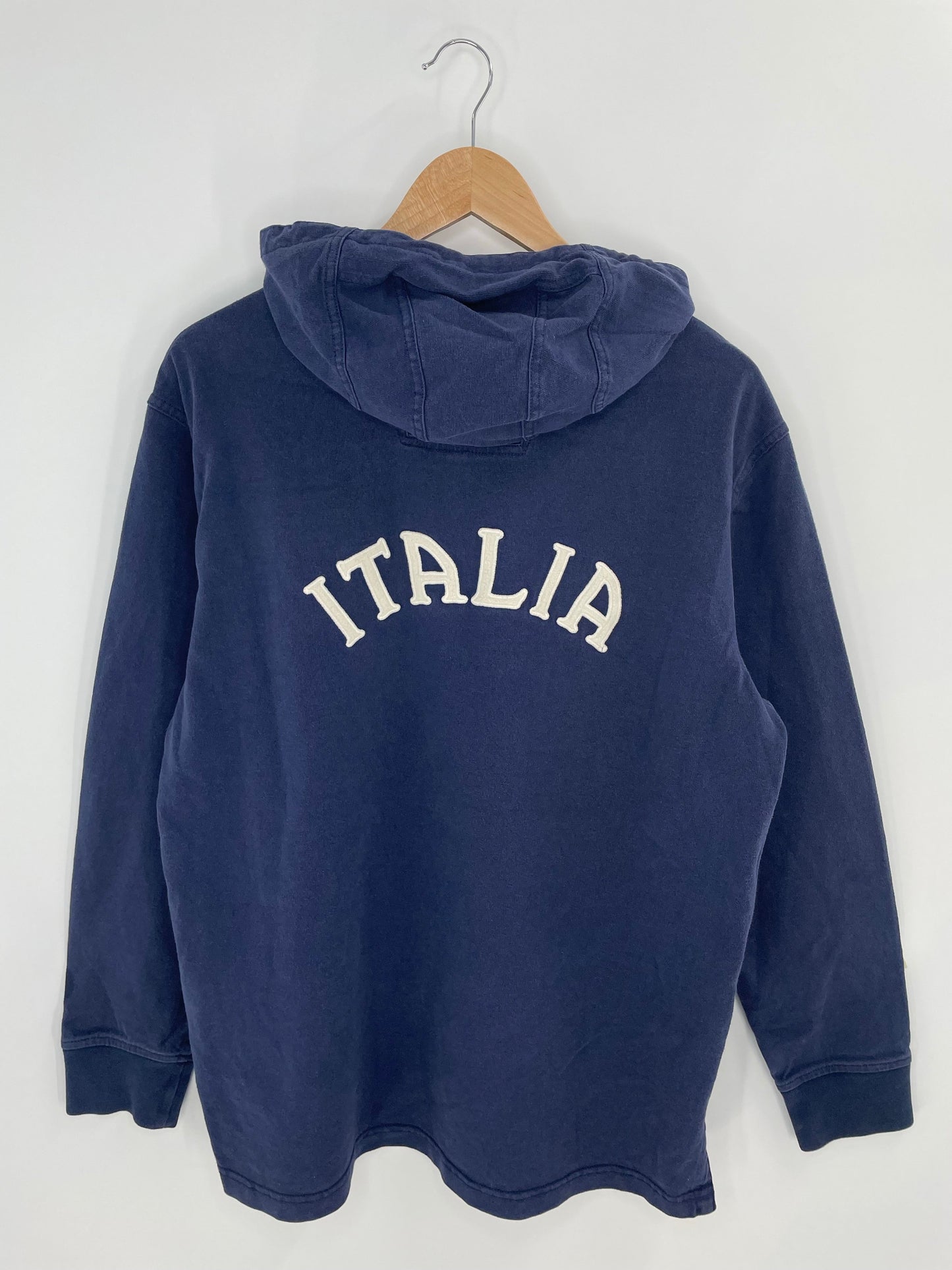 90’s POLO RALPH LAUREN Size M Vintage Hoodie Rugby-shirt / E650