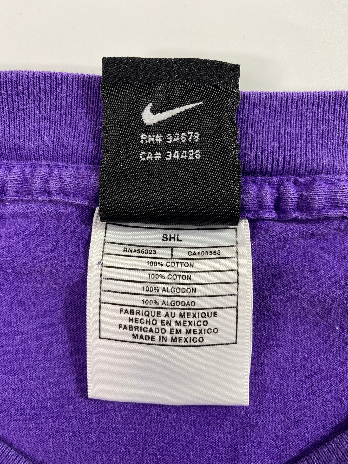 00' NIKE LSU TIGERS Size L Vintage College Long Sleeve T-Shirts / A2382